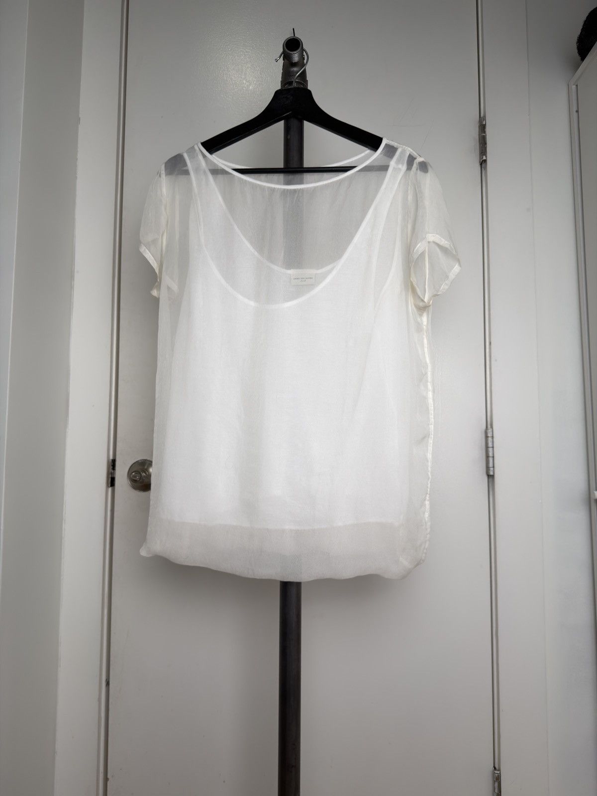 Dries Van Noten Double-Layer Sheer T-Shirt/Tank Top Size S / US 4 / IT 40 - 1 Thumbnail