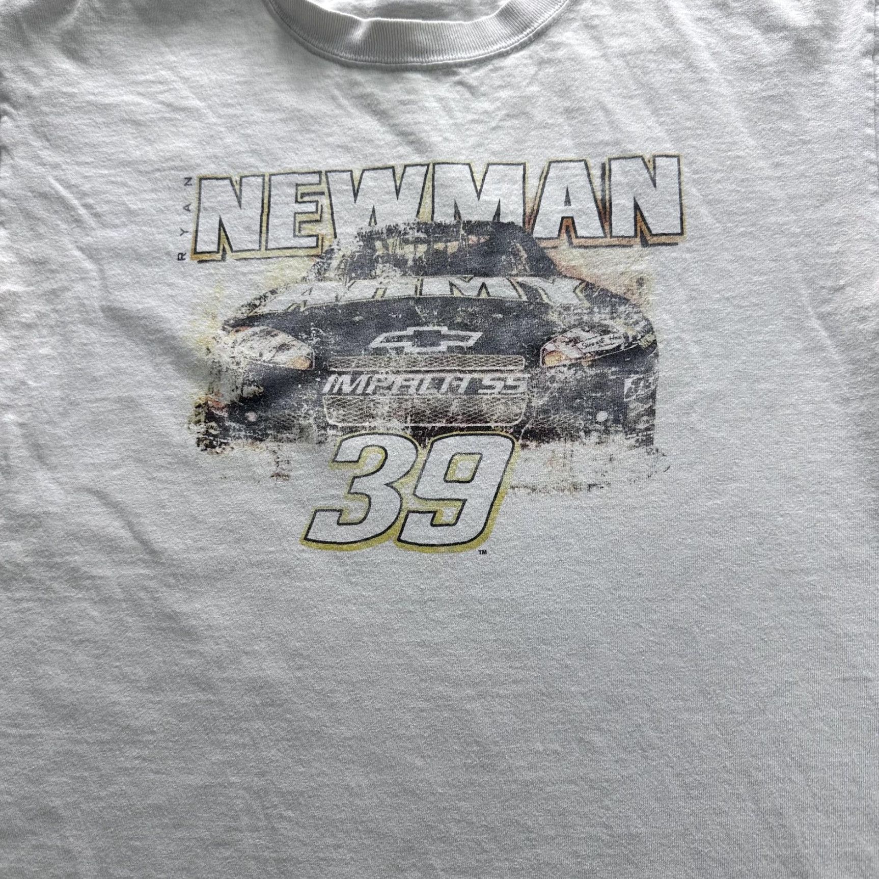 Chase Authentics Ryan Newman 39 NASCAR Shirt Mens Medium White Chase Authentics Race Car Tee Size US M / EU 48-50 / 2 - 2 Thumbnail