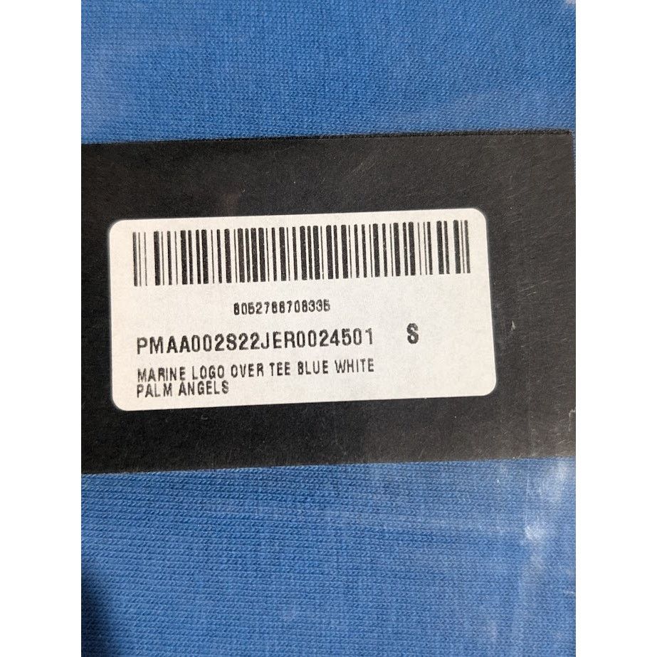 Palm Angels o1rshd1 Marine Logo Over T-Shirt in Blue / White Size US S / EU 44-46 / 1 - 15 Thumbnail