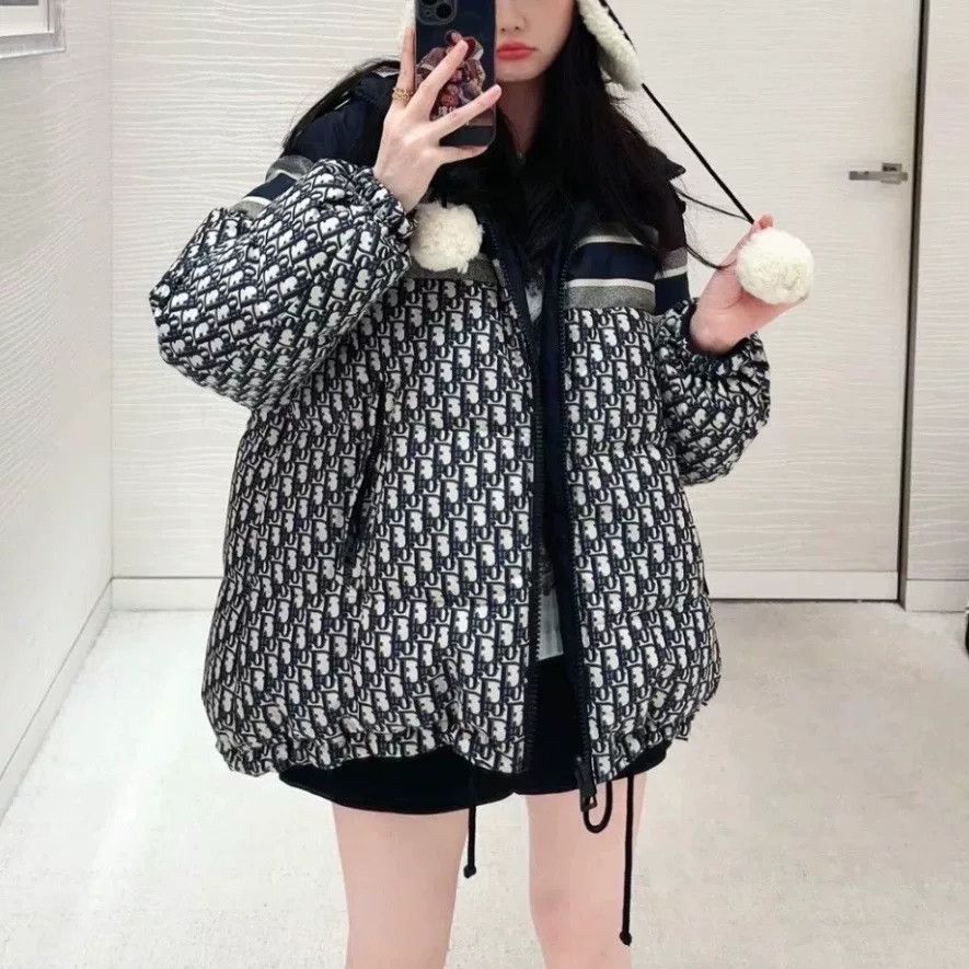 Dior dior reversible hooded zip jacket size l Size L / US 10 / IT 46 - 1 Thumbnail