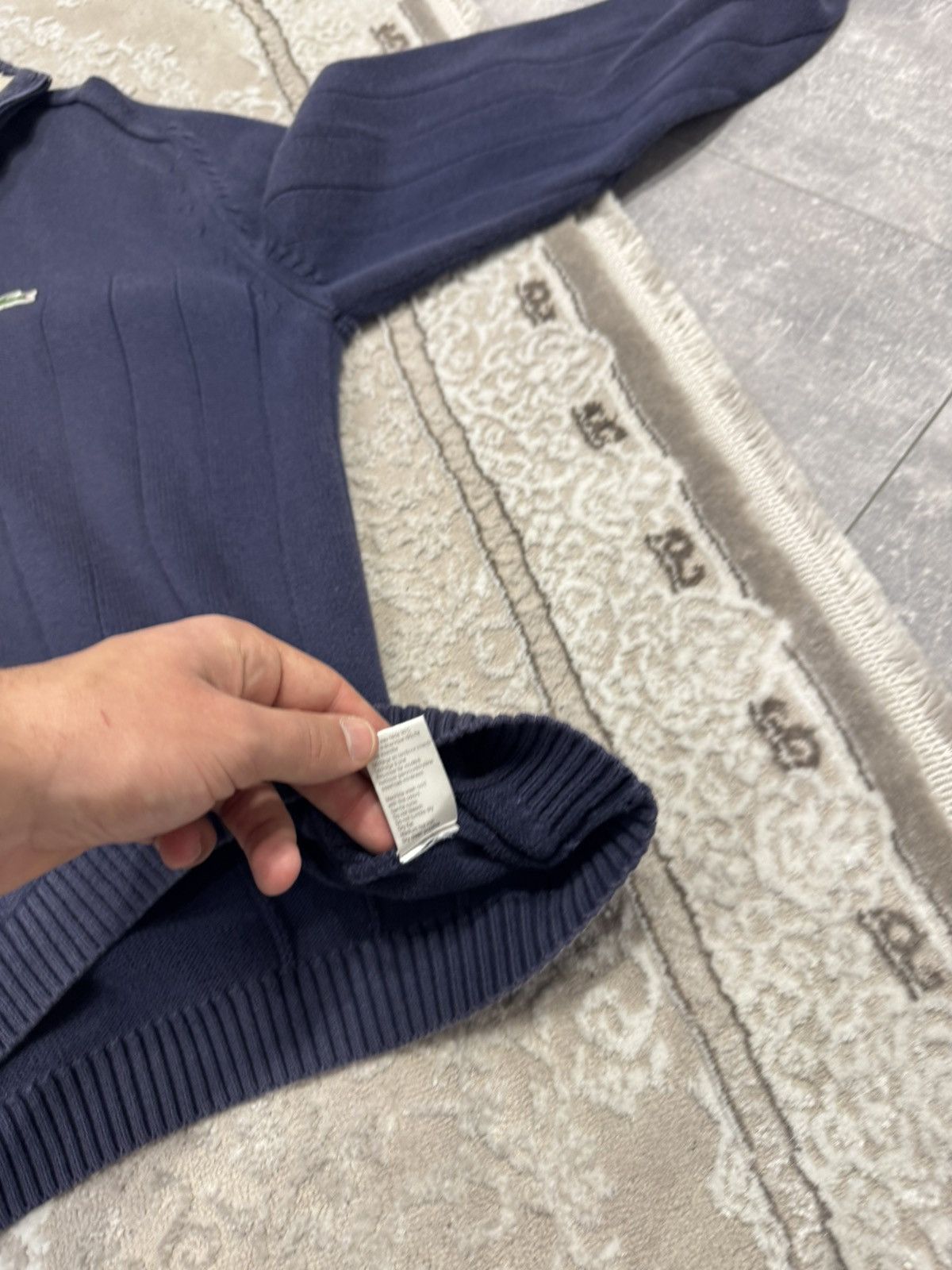 Lacoste 🐊 Vintage Lacoste 1/3 Zip Sweatshirt Hoodie Y2K Size US L / EU 52-54 / 3 - 8 Thumbnail