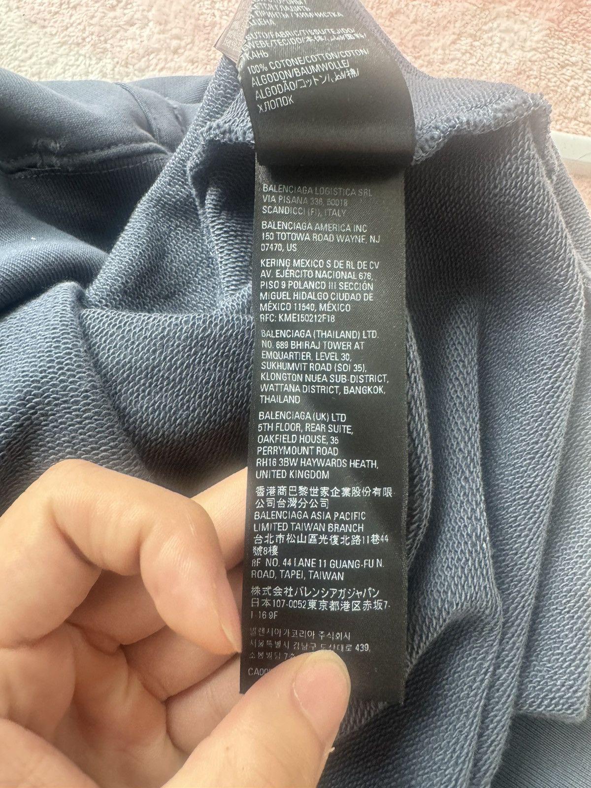 Balenciaga Balenciaga Navy Splash-ink hoodie Size US M / EU 48-50 / 2 - 11 Thumbnail