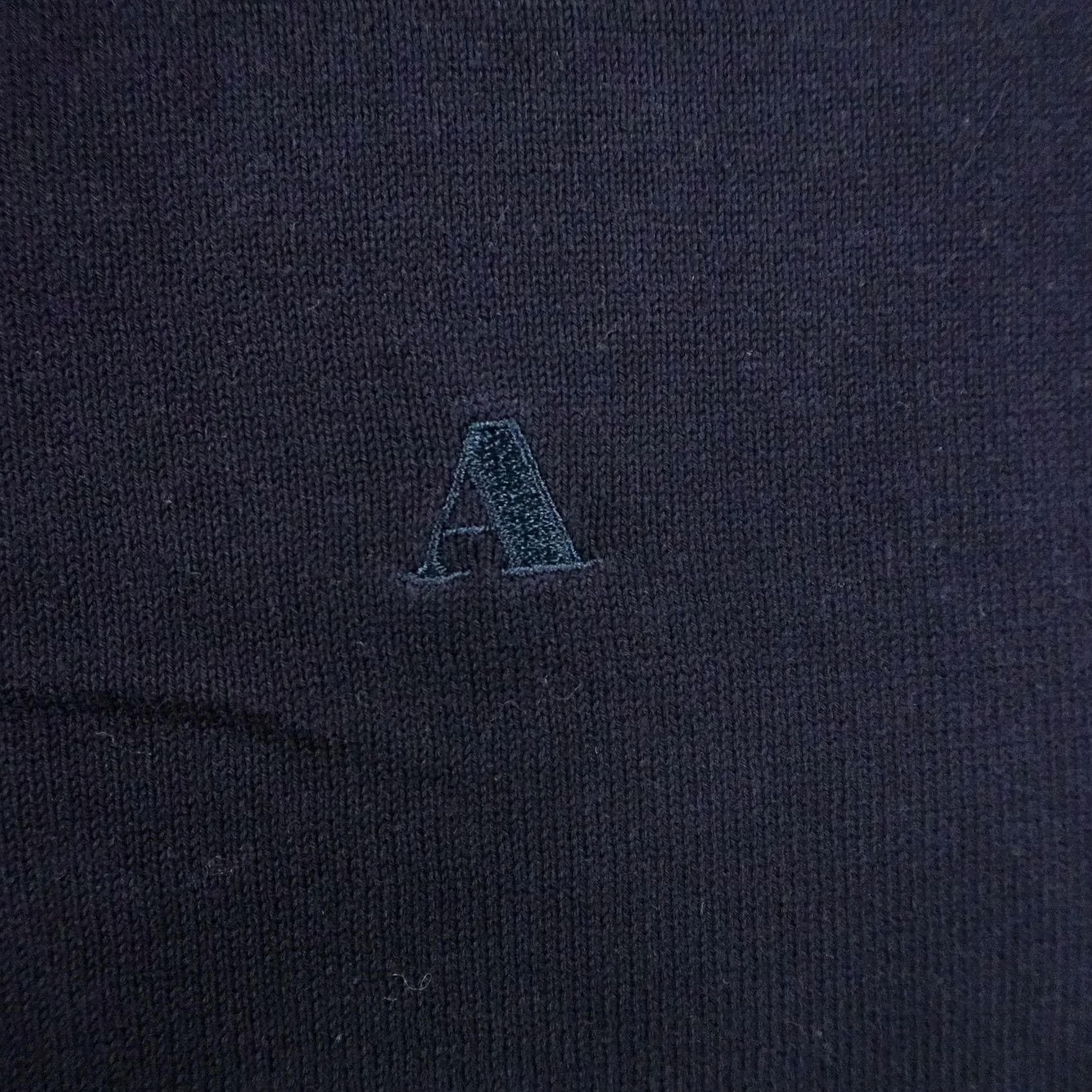 Aquascutum Aquascutum Polo Shirt Mens Large Blue 1/4 Zip Knit Sweater Pullover Short Sleeve Size US L / EU 52-54 / 3 - 3 Thumbnail