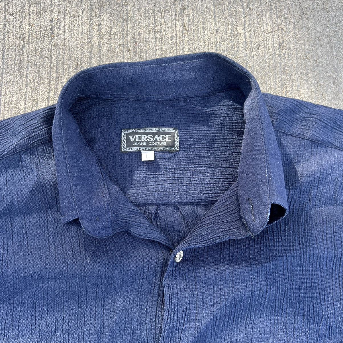 Versace × Vintage Vintage Versace Monogram Logo Pattern T-shirt Size US L / EU 52-54 / 3 - 6 Thumbnail