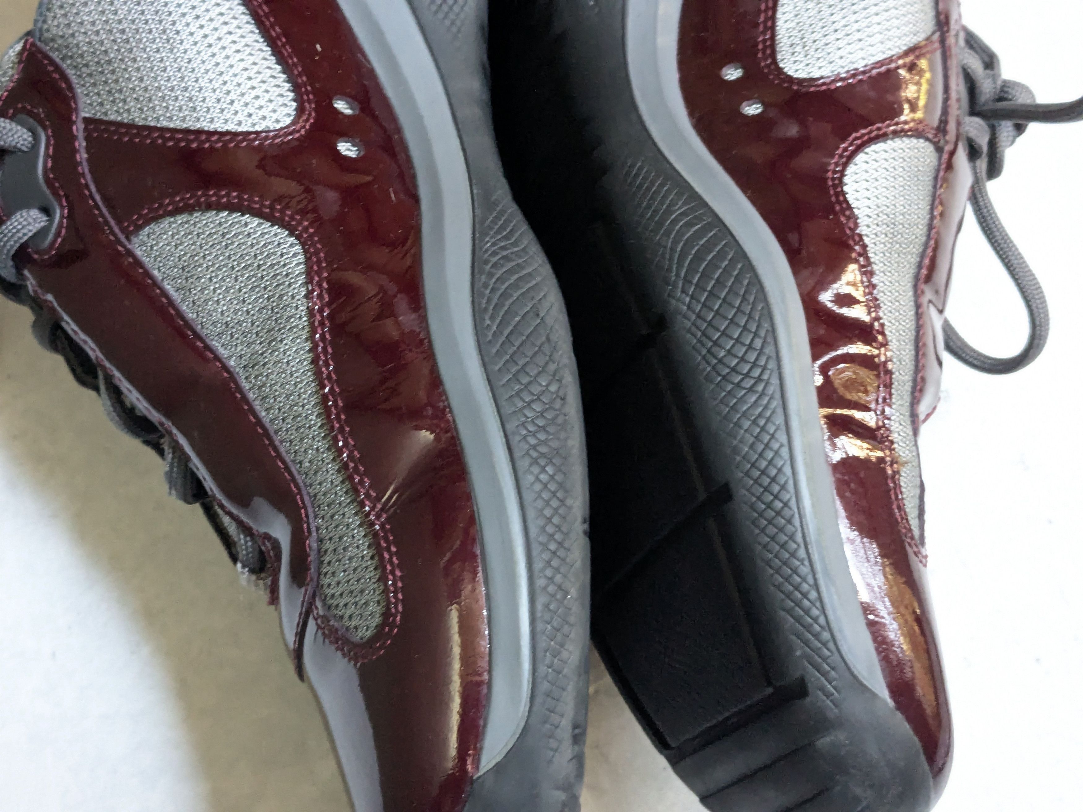 Prada Prada America's Cup Sneakers Burgundy Patent Leather 10.5 Size US 10.5 / EU 43-44 - 12 Thumbnail