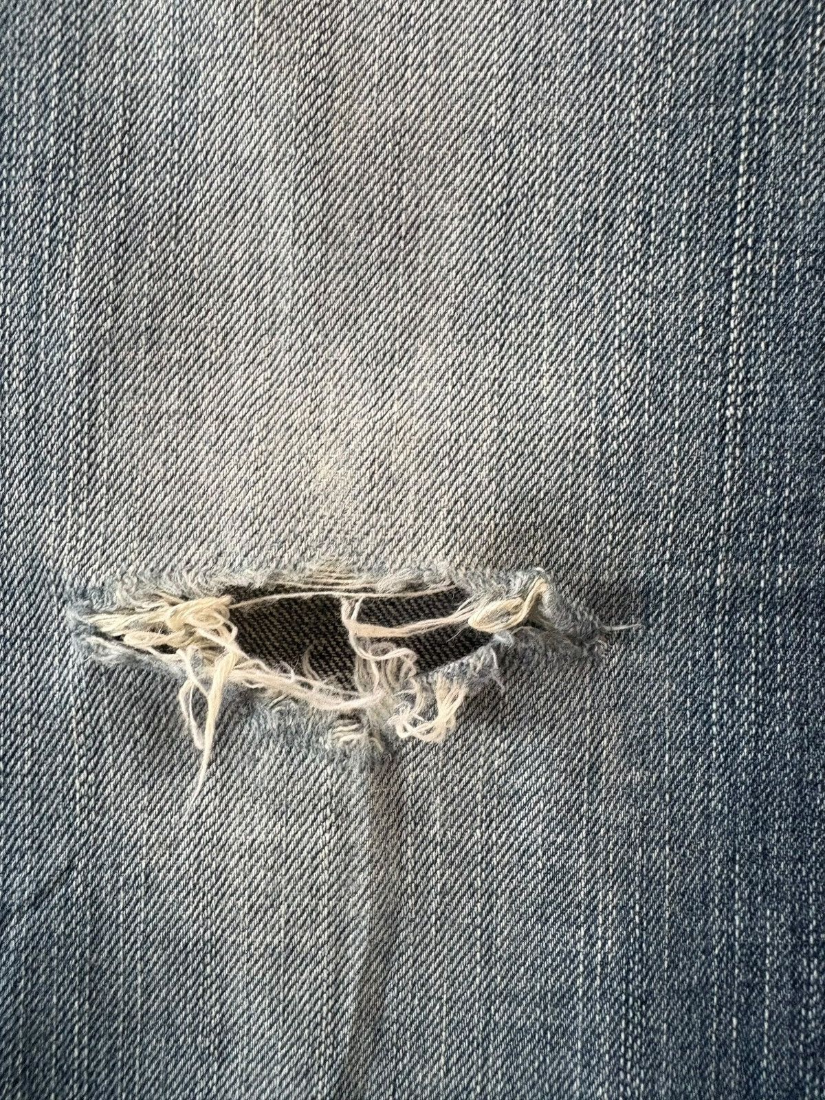 Edwin Vintage Edwin Vienus Faded Wash Distress Flare Jeans Size 29" - 3 Thumbnail