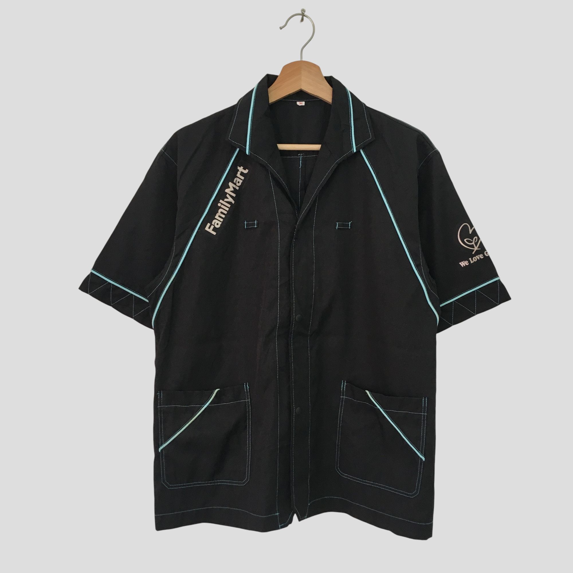 Japanese Brand Vtg Family Mart Convenience Worker Shirt Workwear Uniform Size US M / EU 48-50 / 2 - 1 Thumbnail