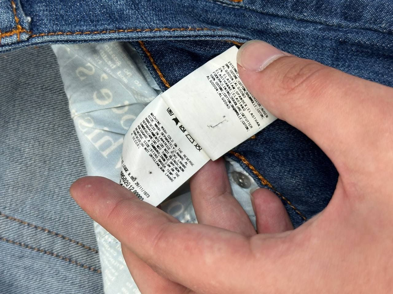 John Galliano John Galliano Newspaper Blue Slim Jeans Size US 29 - 9 Thumbnail