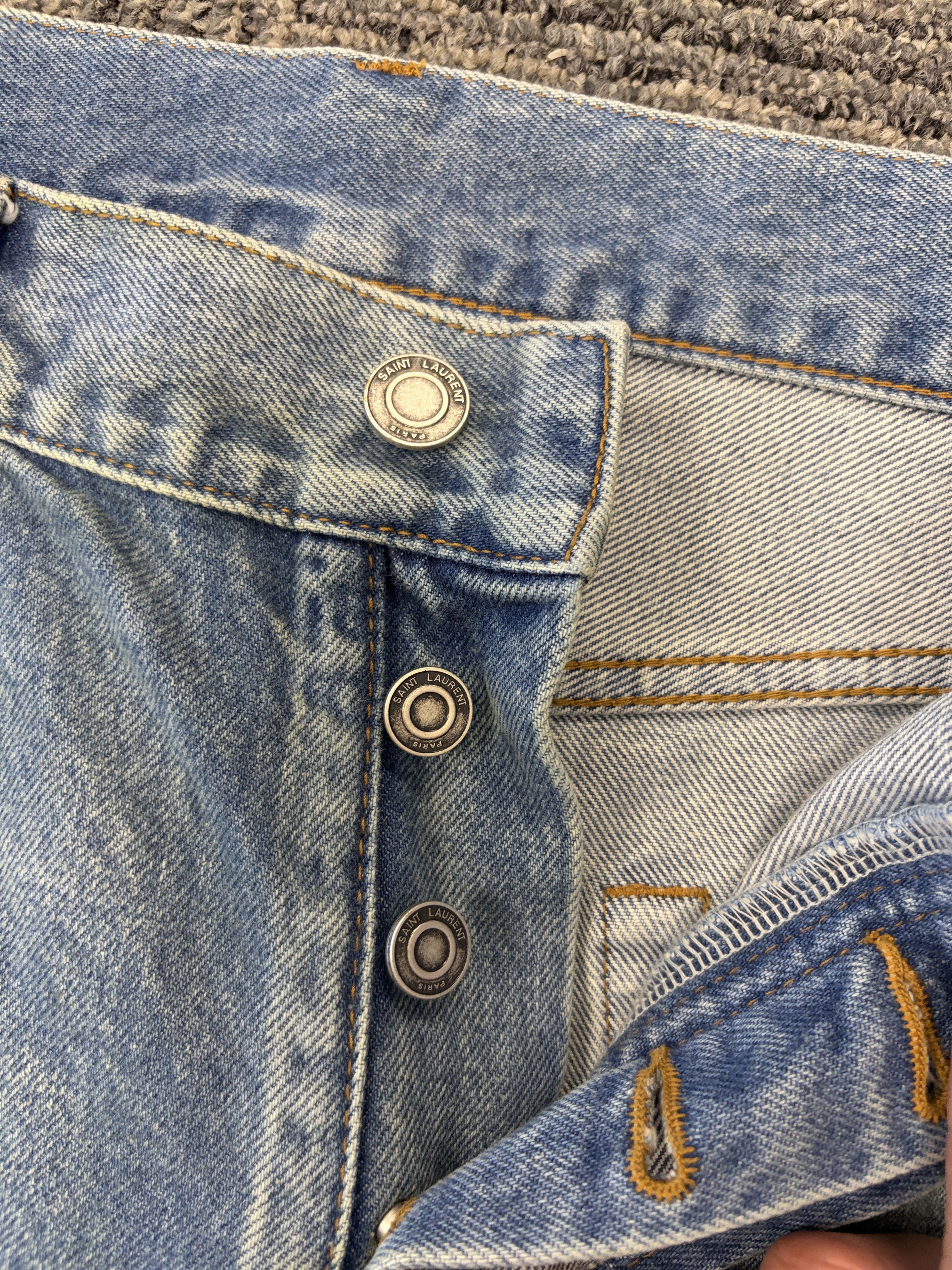 Saint Laurent Paris Saint Laurent D48 Straight leg denim Size US 33 - 2 Thumbnail