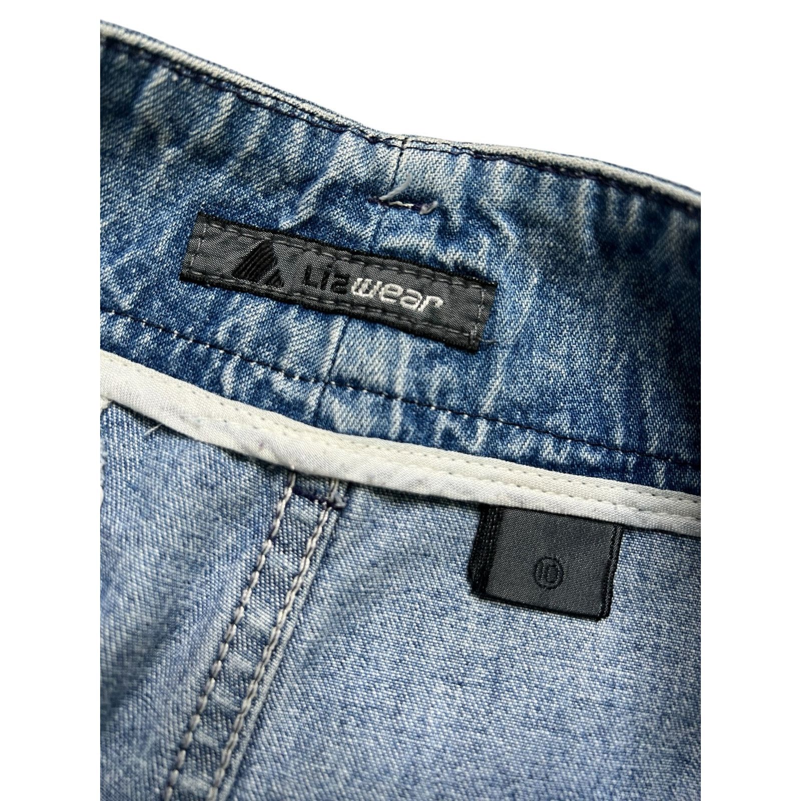 Vintage Vintage Lizwear Women’s Wide Leg Blue Denim Jeans Sz 10 Size 32" / US 10 / IT 46 - 3 Thumbnail