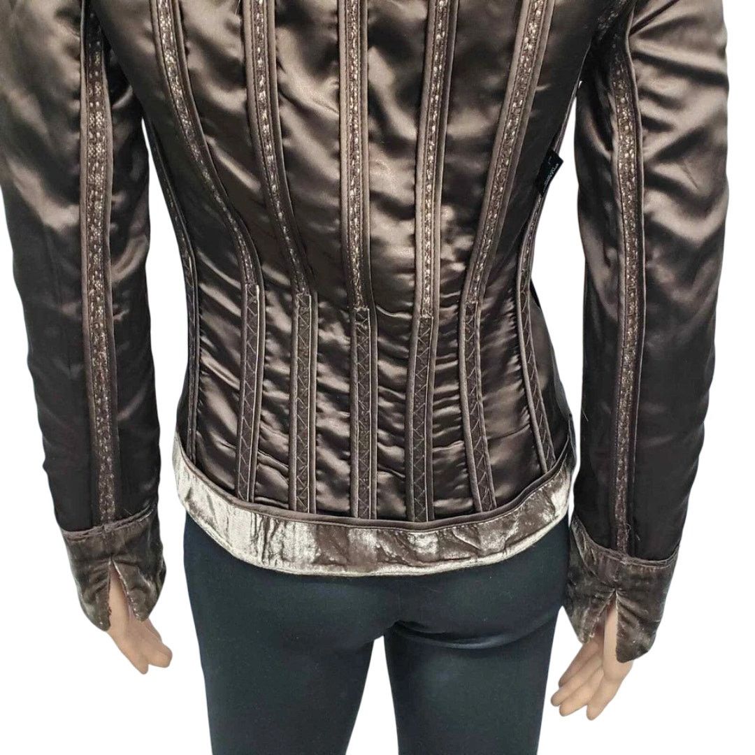 Elie Tahari Elie Tahari Tweed Blazer Jacket Velvet Trim Reversible XS/S Size XS / US 0-2 / IT 36-38 - 14 Thumbnail