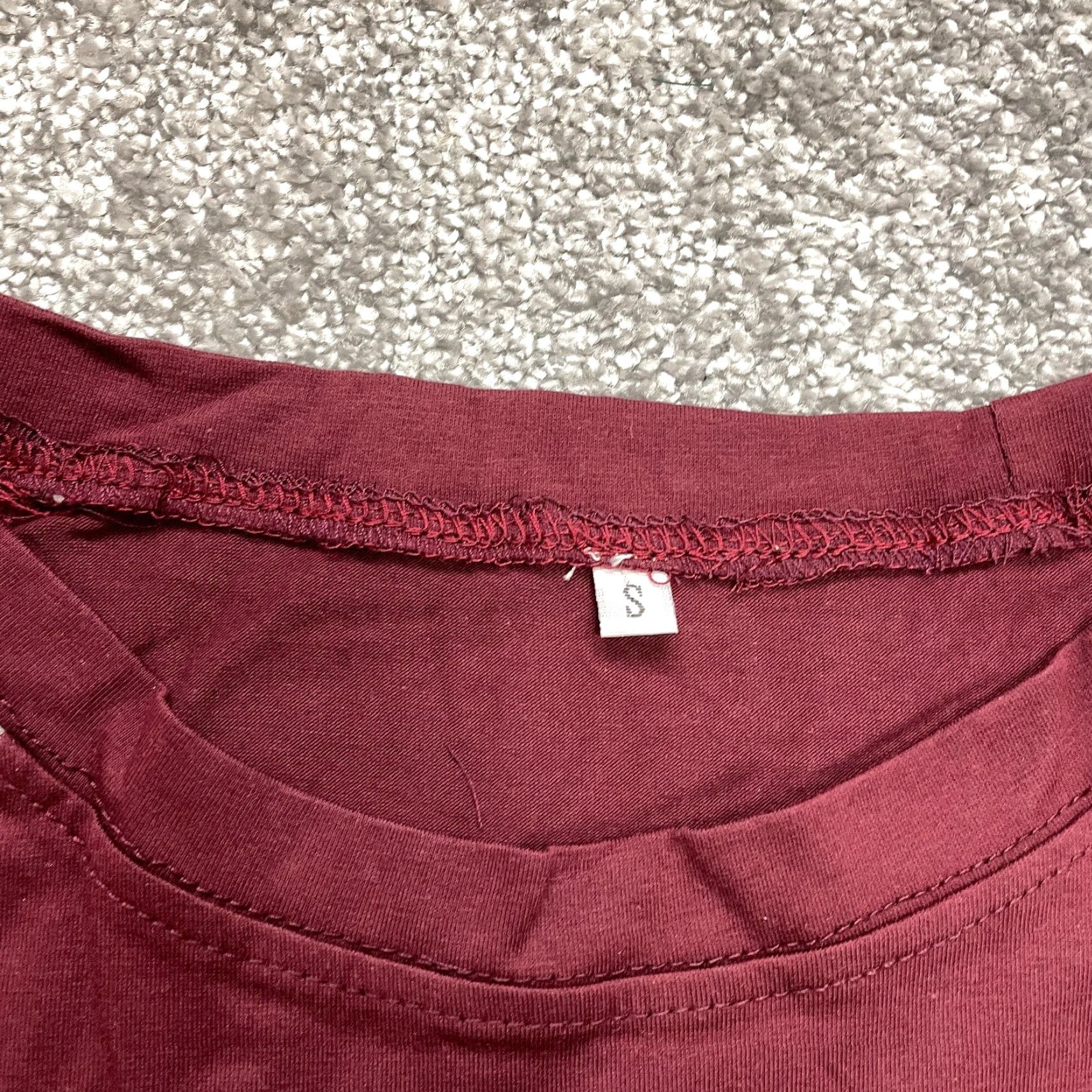 Vintage Unbranded Shirt Dress T Shirt Dress Womens Small Dark Red Maroon Short Sleeve New Size S / US 4 / IT 40 - 7 Thumbnail
