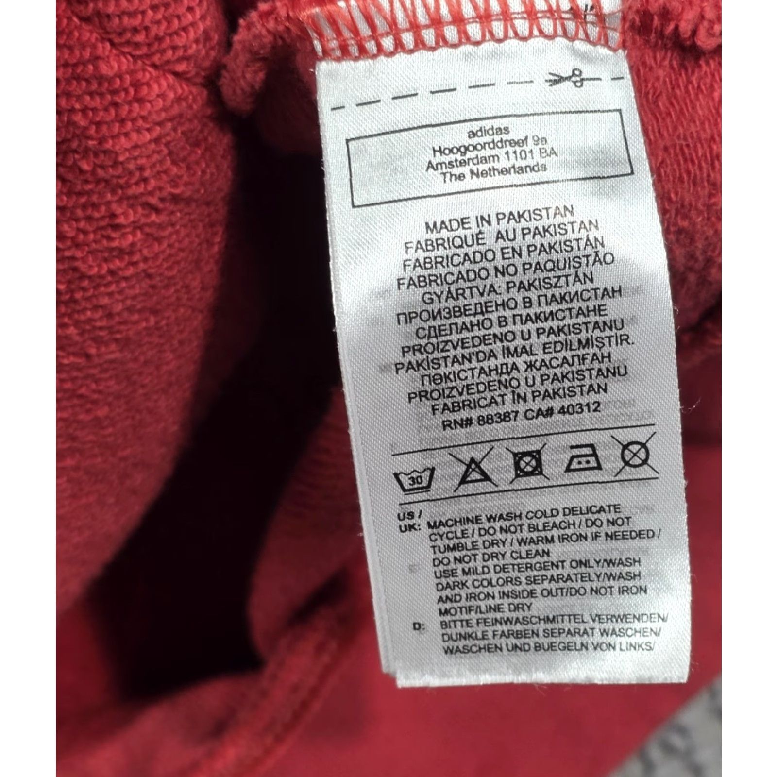 Adidas Adidas Hoodie Mens XL Pink White Trefoil Logo Originals Firebird Jumper Top Size US XL / EU 56 / 4 - 7 Thumbnail