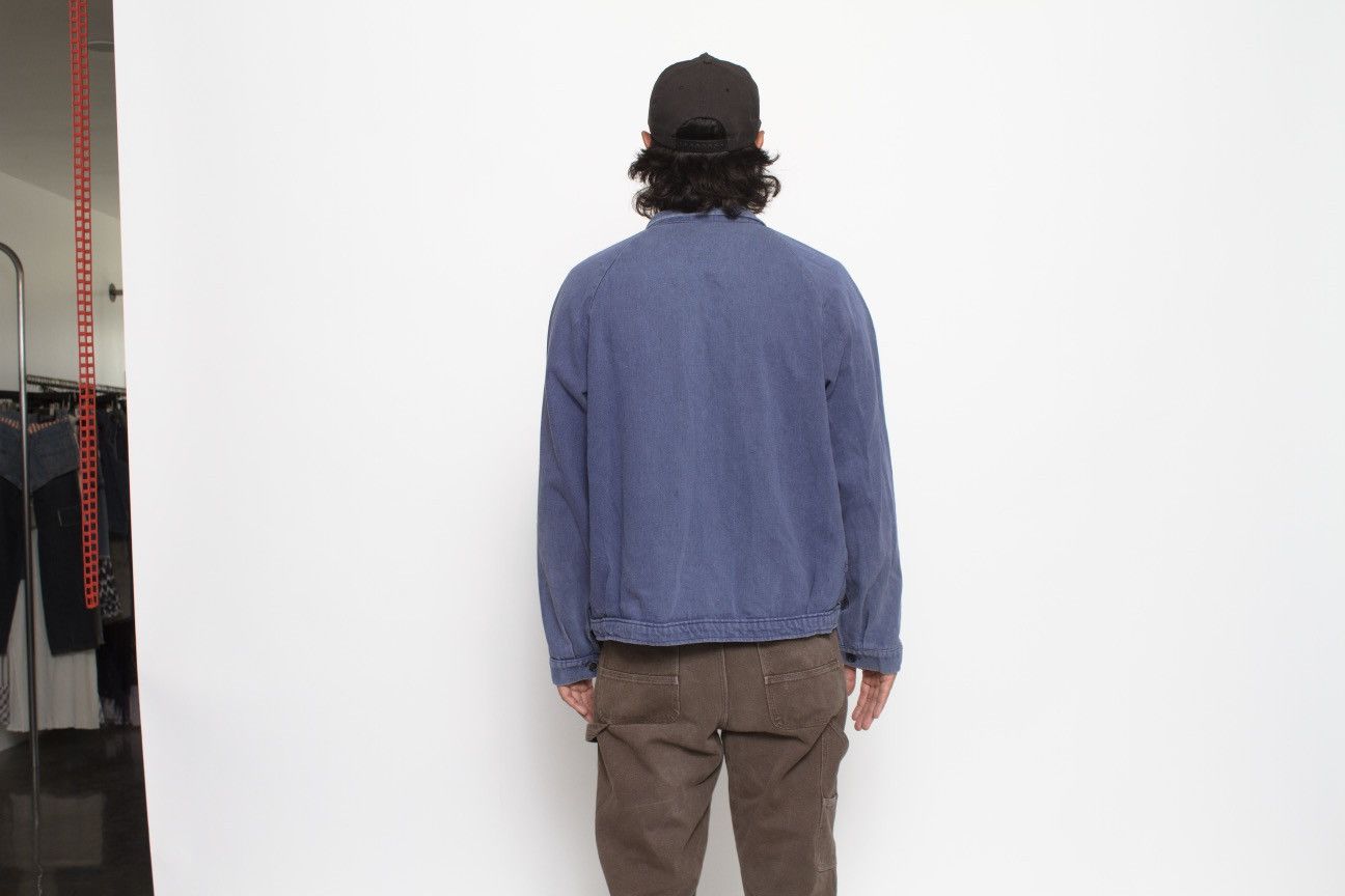 Vintage BLUE HEAVYWEIGHT COTTON ITALIAN WORKWEAR JACKET Size US L / EU 52-54 / 3 - 5 Thumbnail
