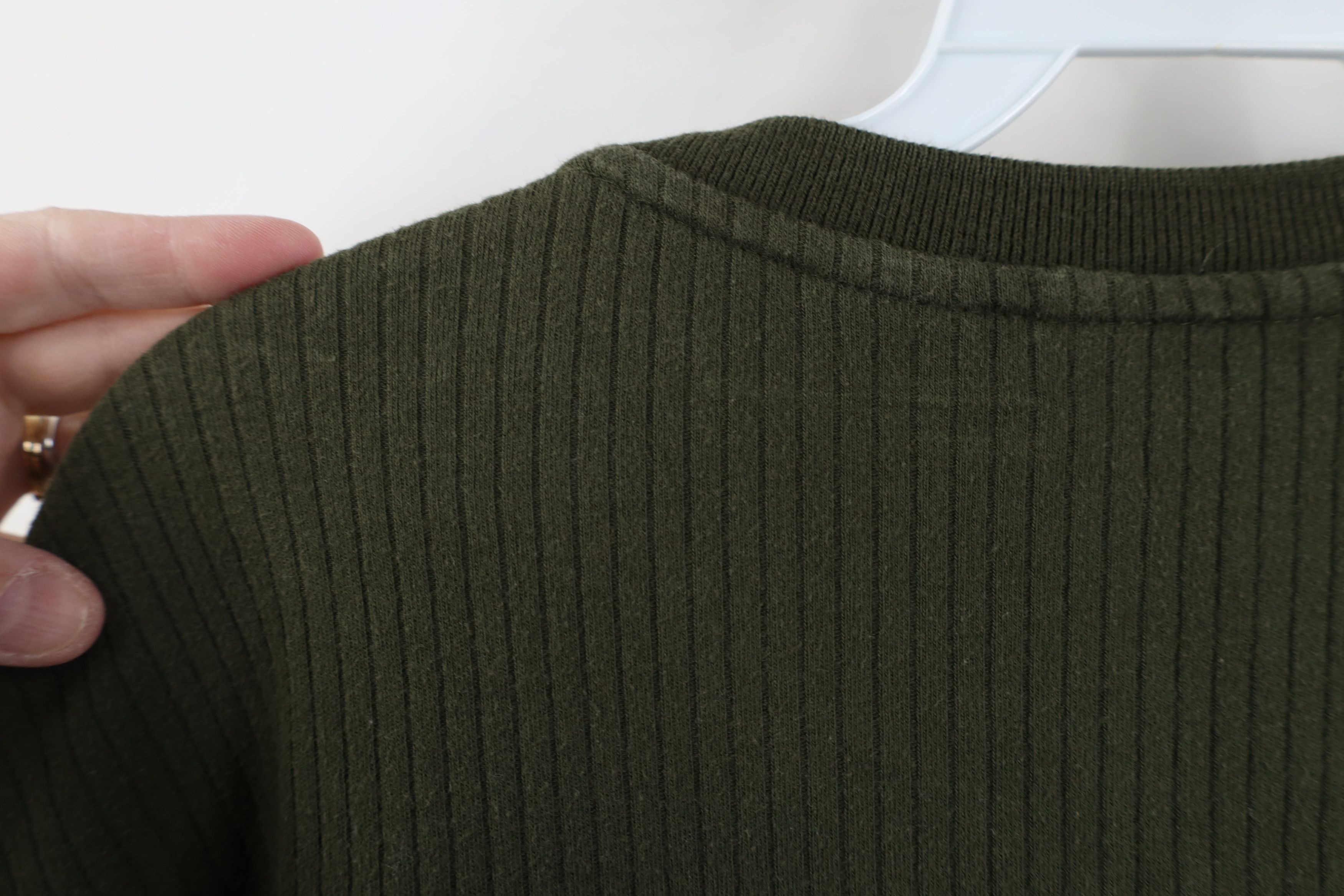 Vintage Vintage 90s Y2K Streetwear Cotton Ribbed Knit Henley T-Shirt Size US XXL / EU 58 / 5 - 10 Thumbnail
