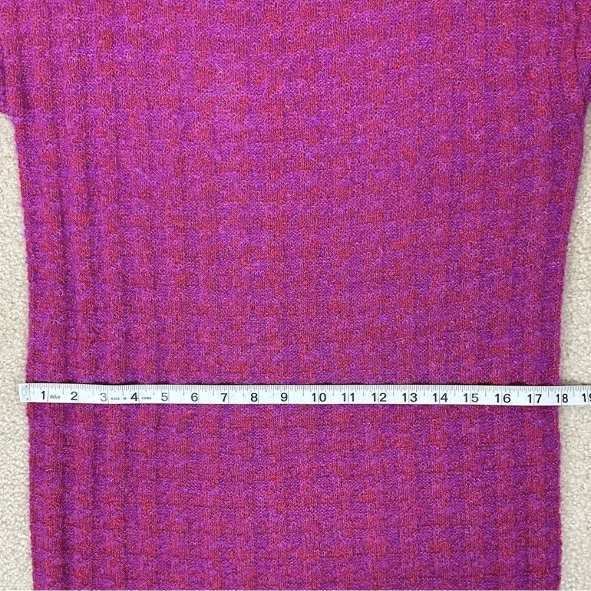 Missoni VINTAGE MISSONI Red and Pink Houndstooth Mohair Knit Dress Size S / US 4 / IT 40 - 11 Thumbnail