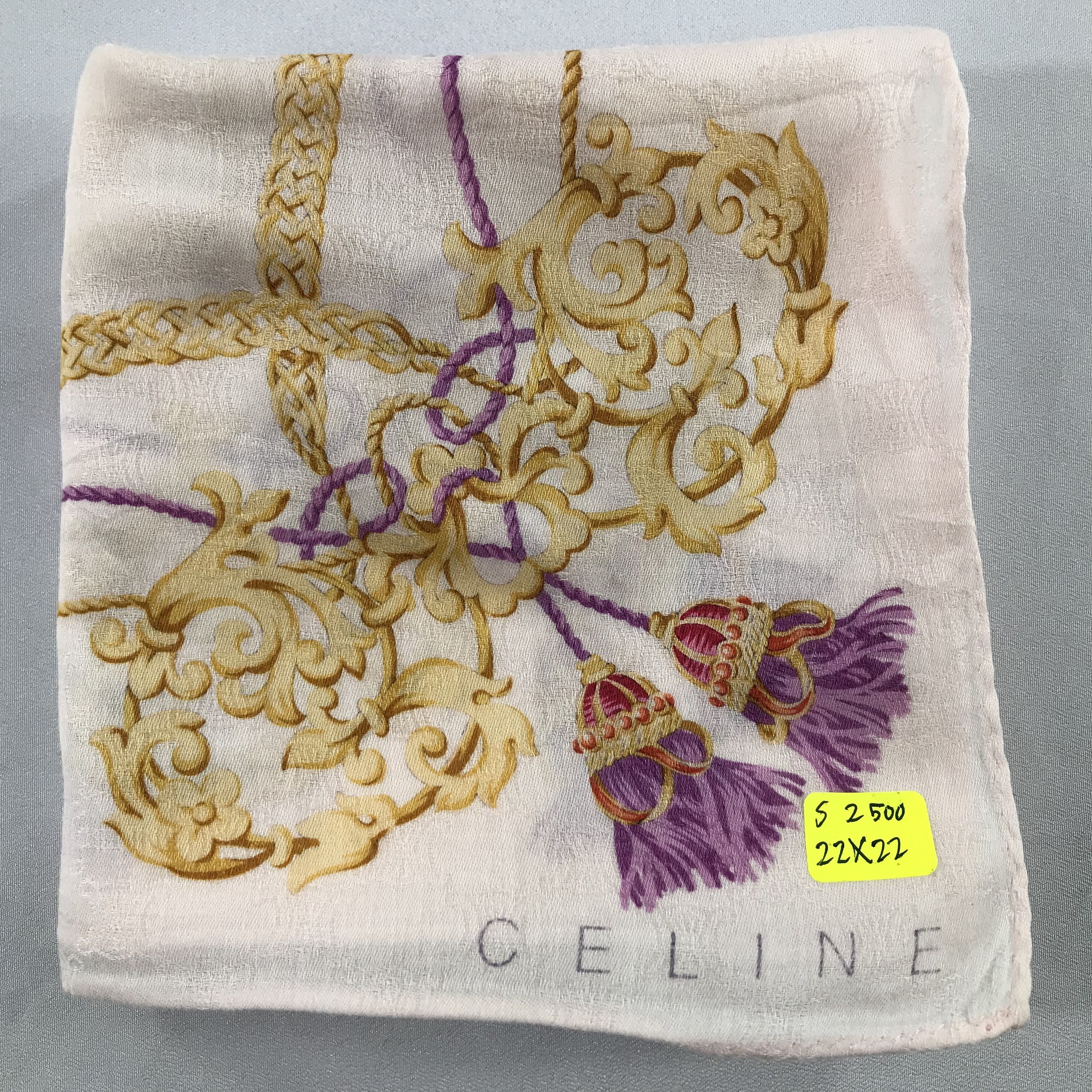 Celine × Vintage Celine Bandana / Handkerchief / Neckerchief - S2500 Size ONE SIZE - 4 Thumbnail