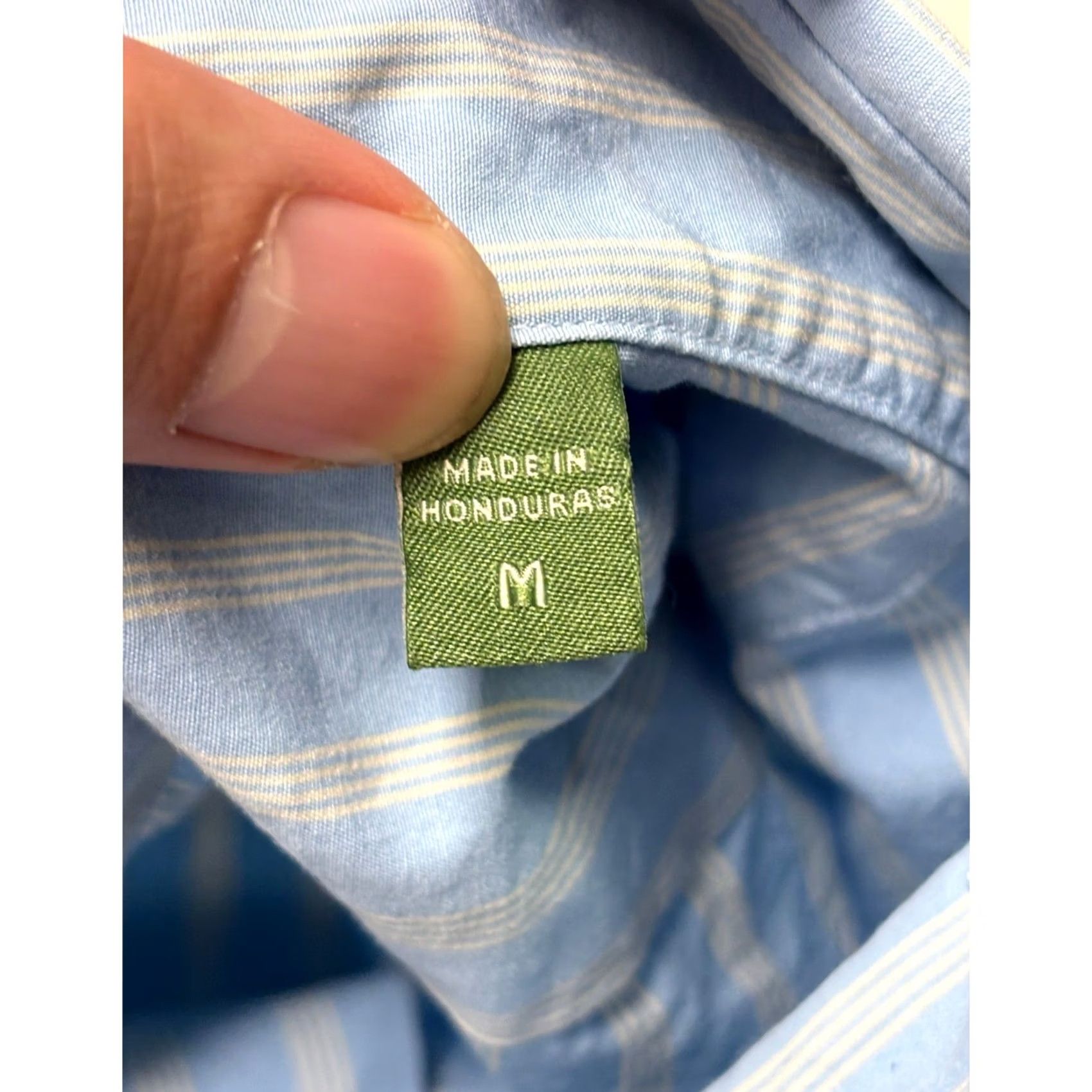 Sid Mashburn Sid Mashburn Mens Shirt Blue White Striped Cotton Button Down Spread Collar M Size US M / EU 48-50 / 2 - 5 Thumbnail