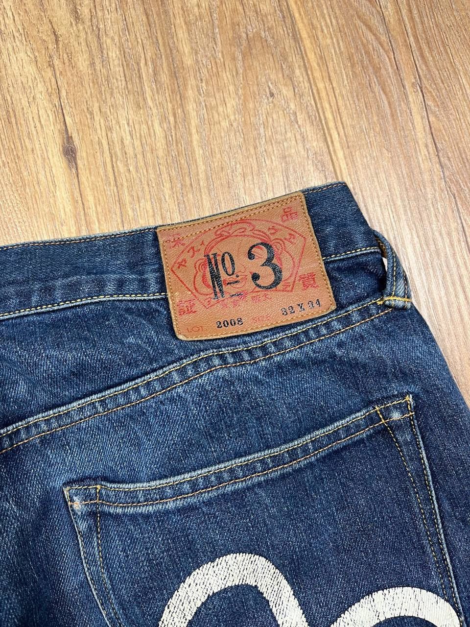 Evisu 00’s EVISU WHITE SEAGULL DAICOCK BAGGY DENIM JEANS RARE Y2K Size US 32 / EU 48 - 3 Thumbnail