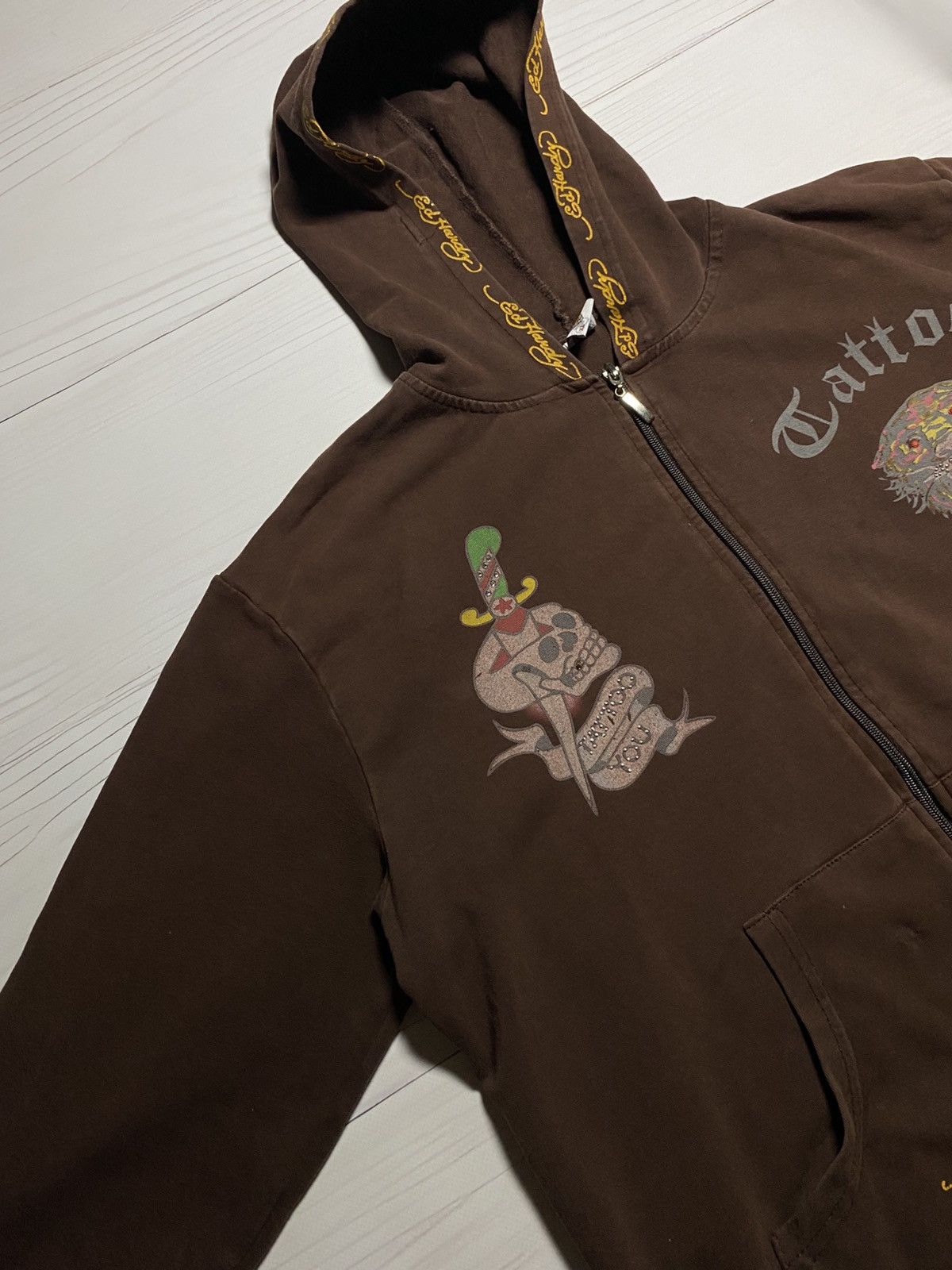 Ed Hardy Ed Hardy Christian Audigier Tattoo New York city zip hoodie Size XL / US 12-14 / IT 48-50 - 8 Thumbnail