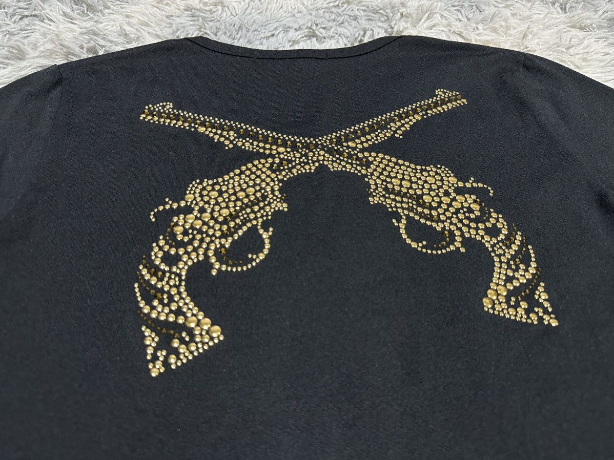 Hysteric Glamour 🔥Sick Y2K Roar Guns Shirt Gold Studded Goth Punk Size US M / EU 48-50 / 2 - 1 Thumbnail