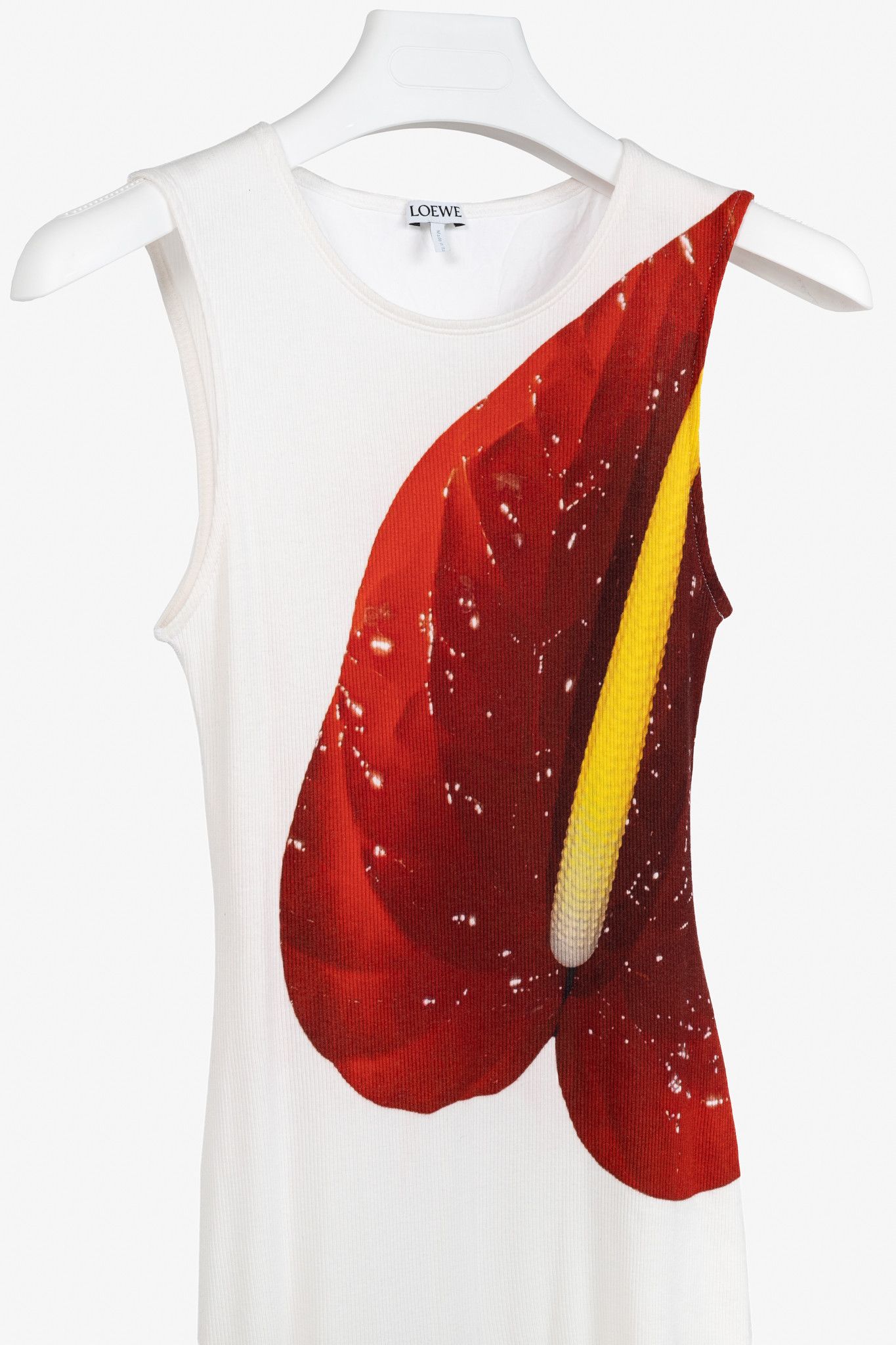 Loewe Loewe SS/23 Anthurium Floral Ribbed-Cotton Maxi Tank Dress Size S / US 4 / IT 40 - 3 Thumbnail