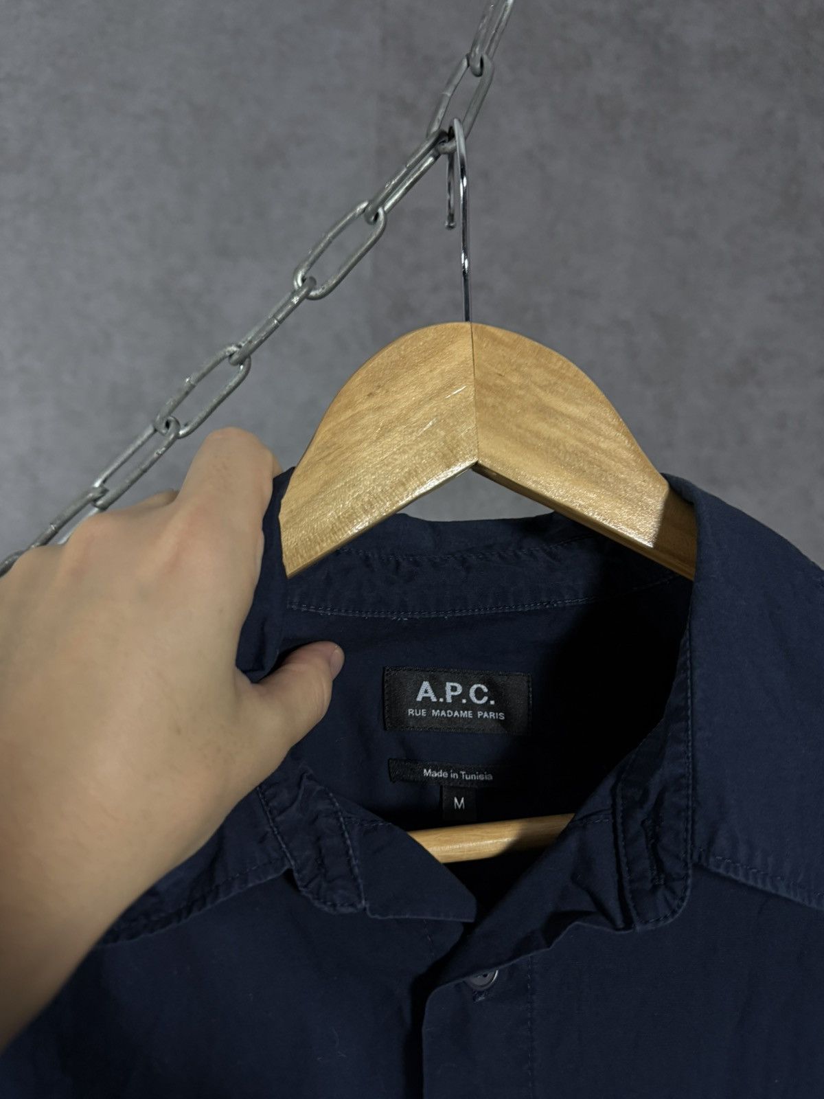 A.P.C. A.P.C rue madame paris luxury designer pocket shirt Size US M / EU 48-50 / 2 - 3 Thumbnail