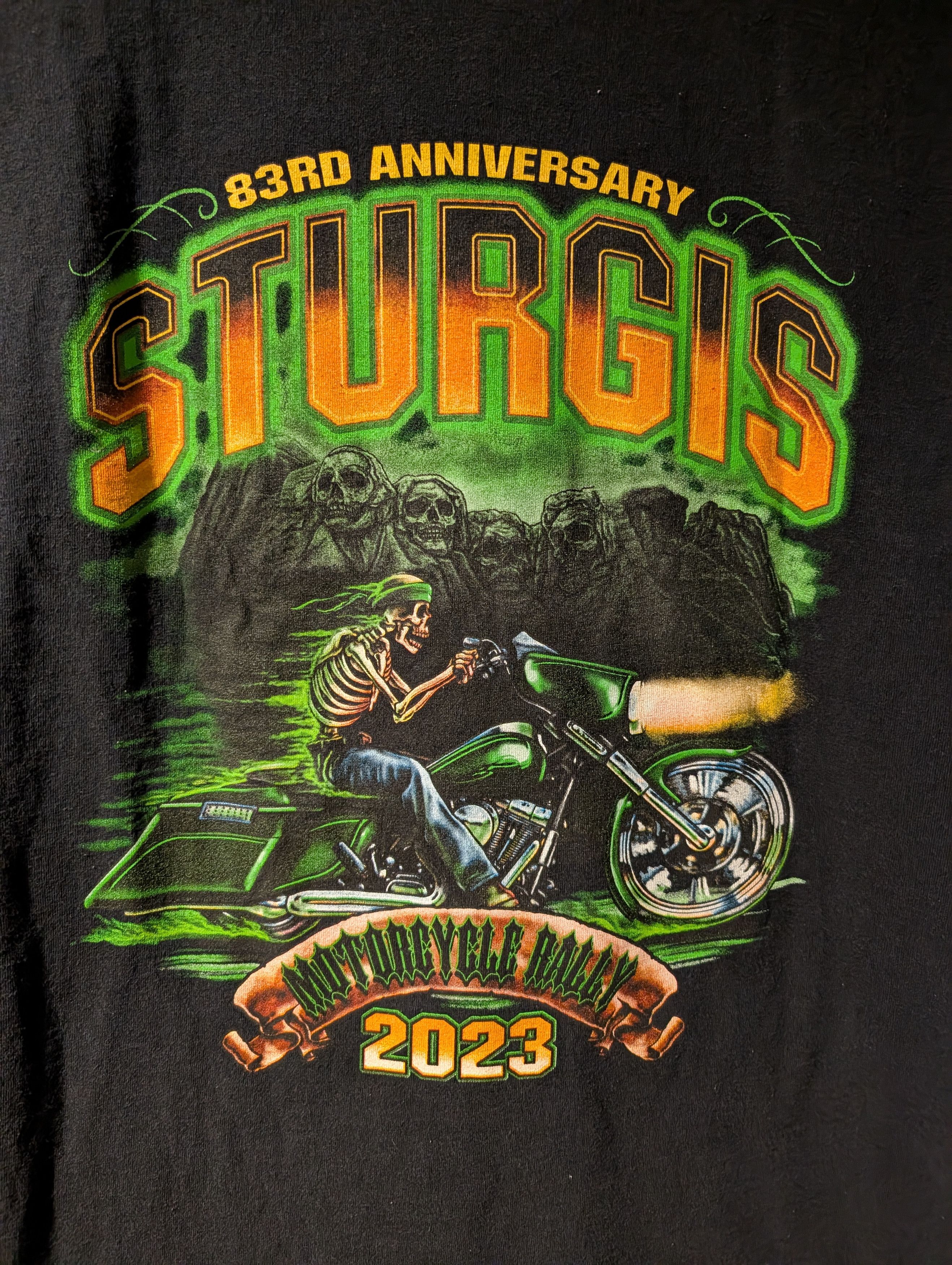 Harley Davidson 2023 Sturgis Motorcycle Rally Skeleton Rider Biker T-Shirt Size US XXL / EU 58 / 5 - 2 Thumbnail