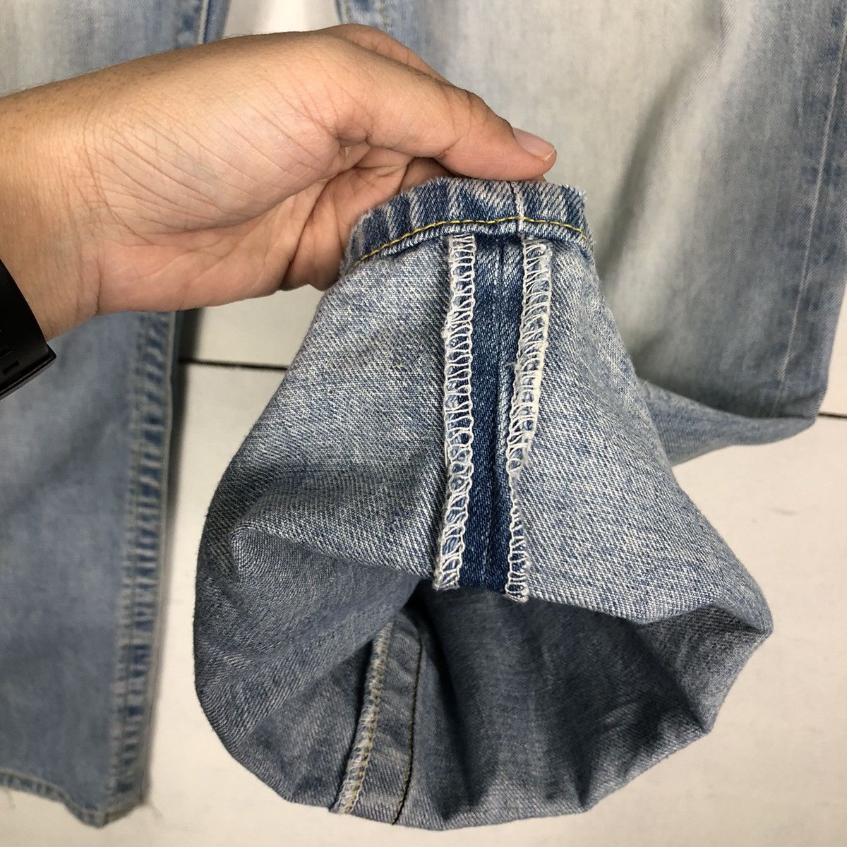 Hysteric Glamour 🔥Rare Punk Design Distressed Denim Jeans Japan Made Size US 32 / EU 48 - 12 Thumbnail