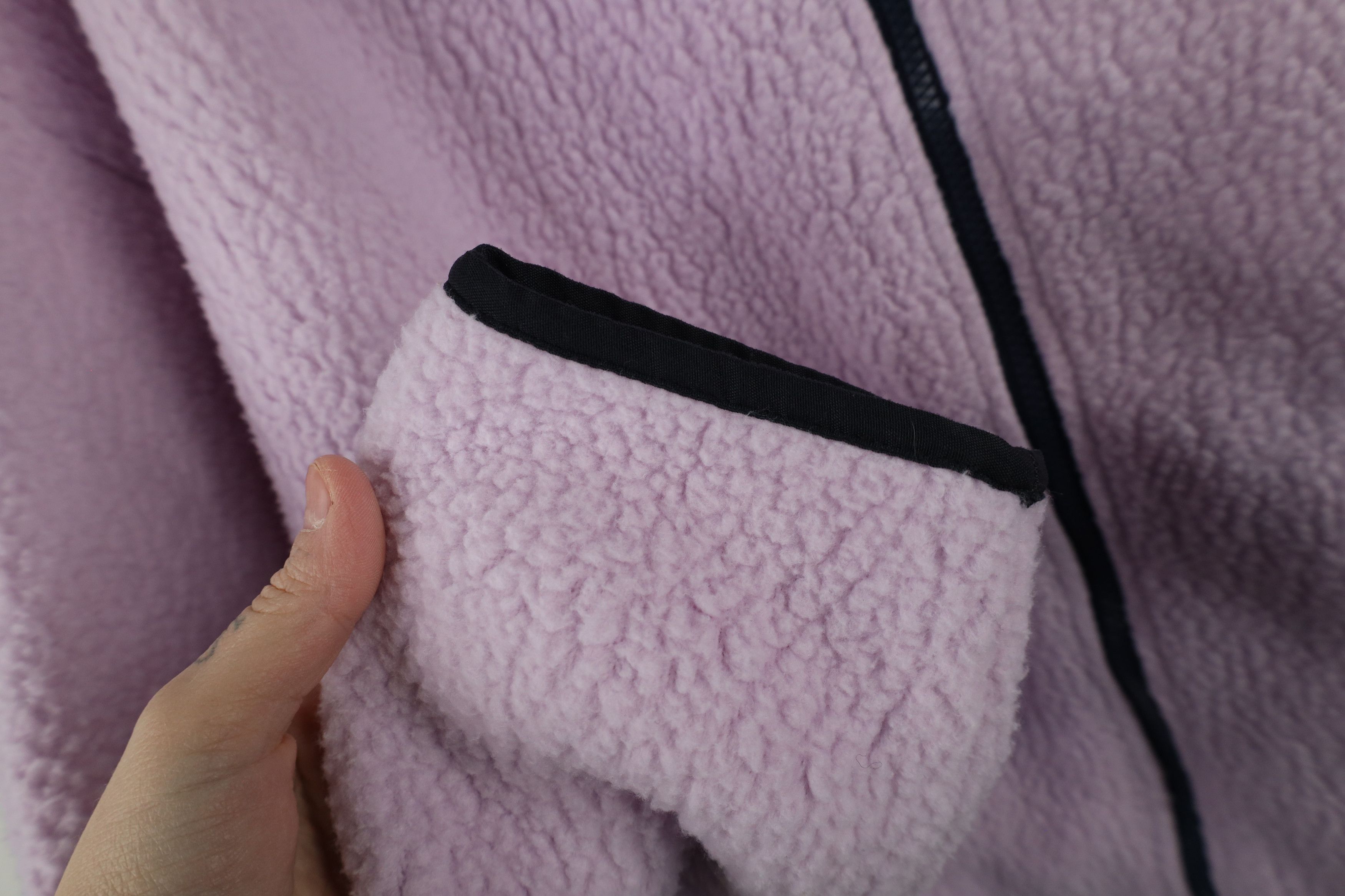 J.Crew × Vintage J Crew Deep Pile Fleece Full Zip Jacket Light Purple Size XL / US 12-14 / IT 48-50 - 6 Thumbnail
