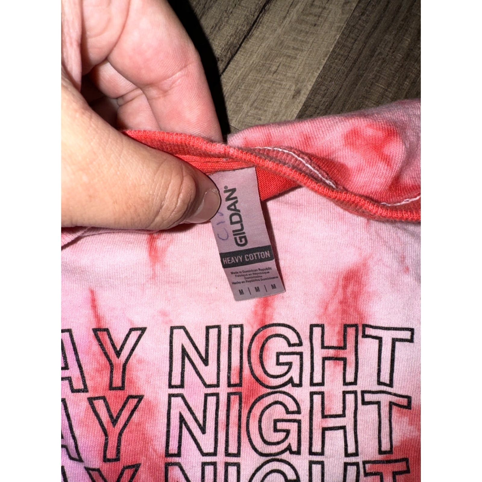Gildan Friday Night Live County T-Shirt Tie Dye Red M Men Shirt Size US M / EU 48-50 / 2 - 3 Thumbnail
