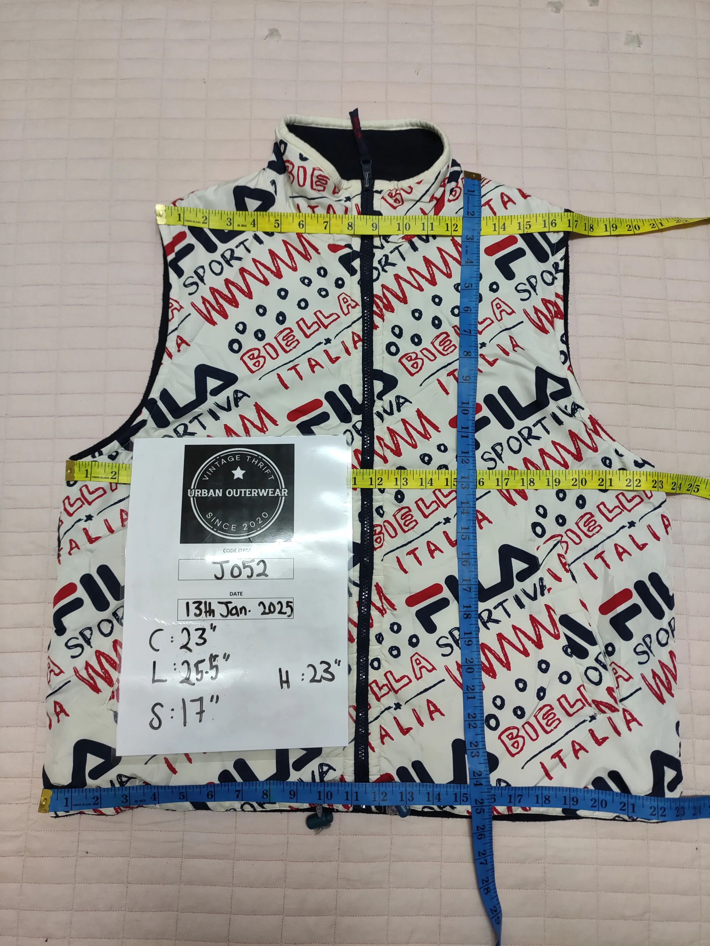Fila FILA Sportiva Biella Italia Reversible Vest All Over Print Size US M / EU 48-50 / 2 - 19 Thumbnail