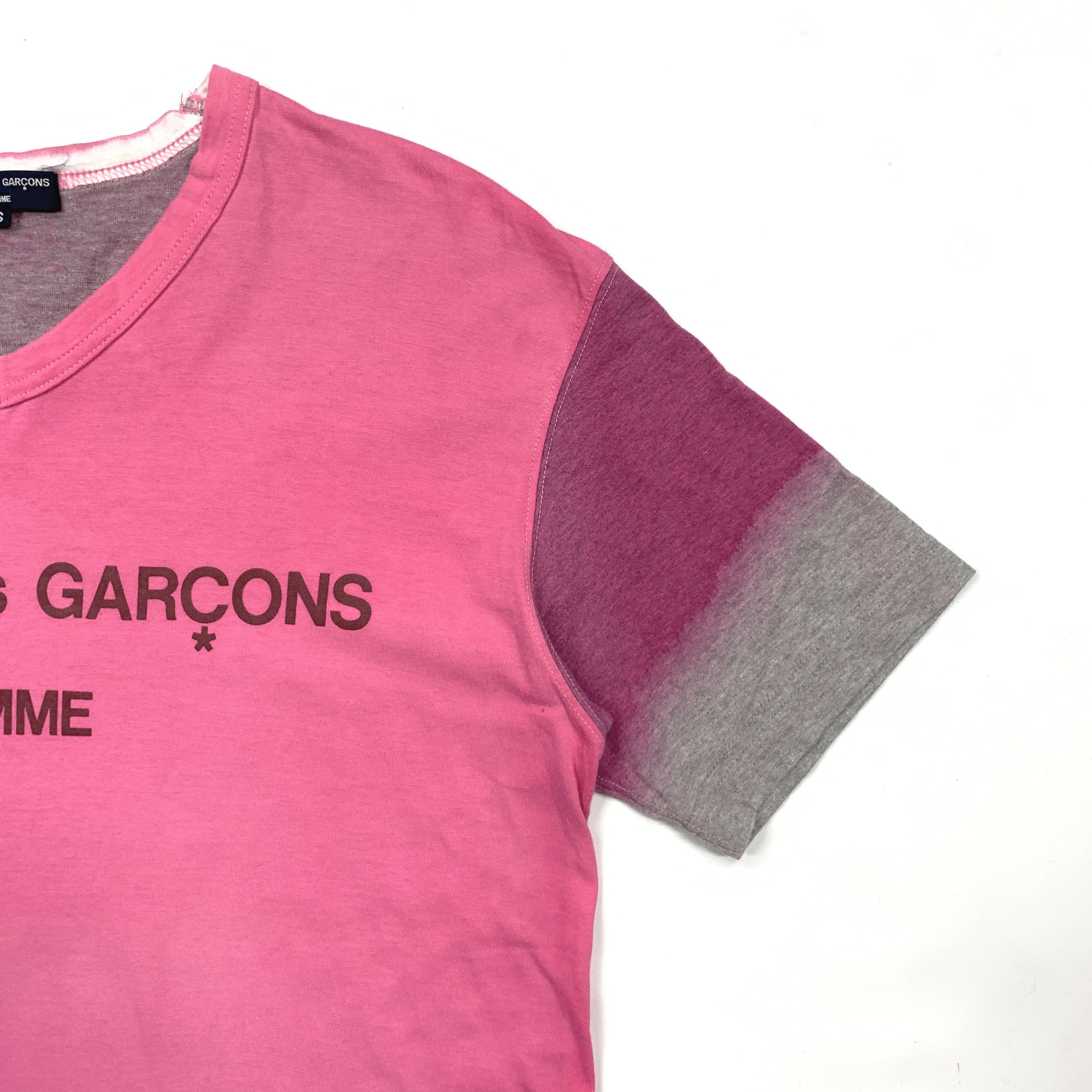 Comme des Garcons Homme Plus 2009 Dip Dyed Logo Tee Size US M / EU 48-50 / 2 - 3 Thumbnail