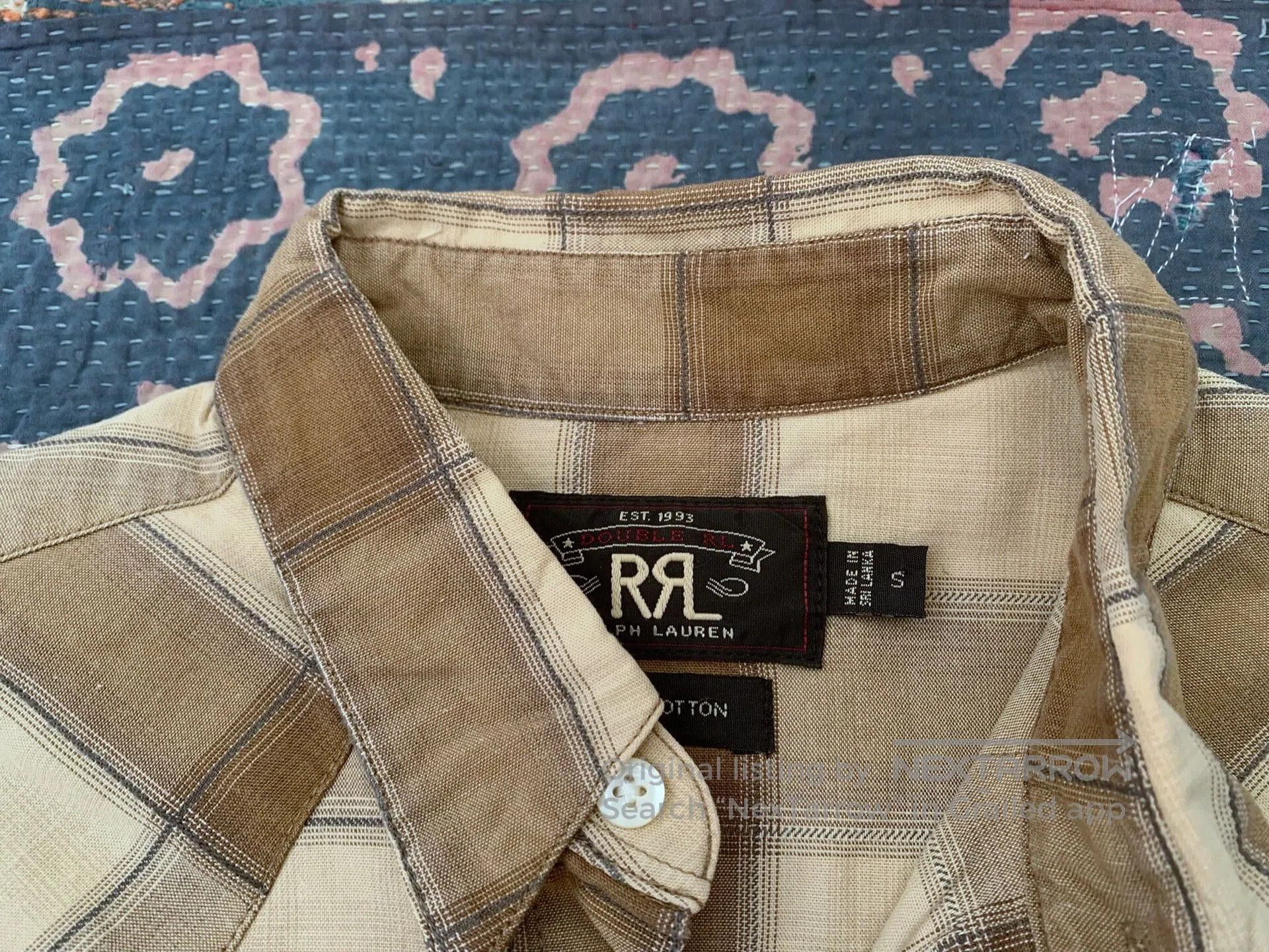 RRL Ralph Lauren rrl vintage plaid western shirt. Size US S / EU 44-46 / 1 - 3 Thumbnail