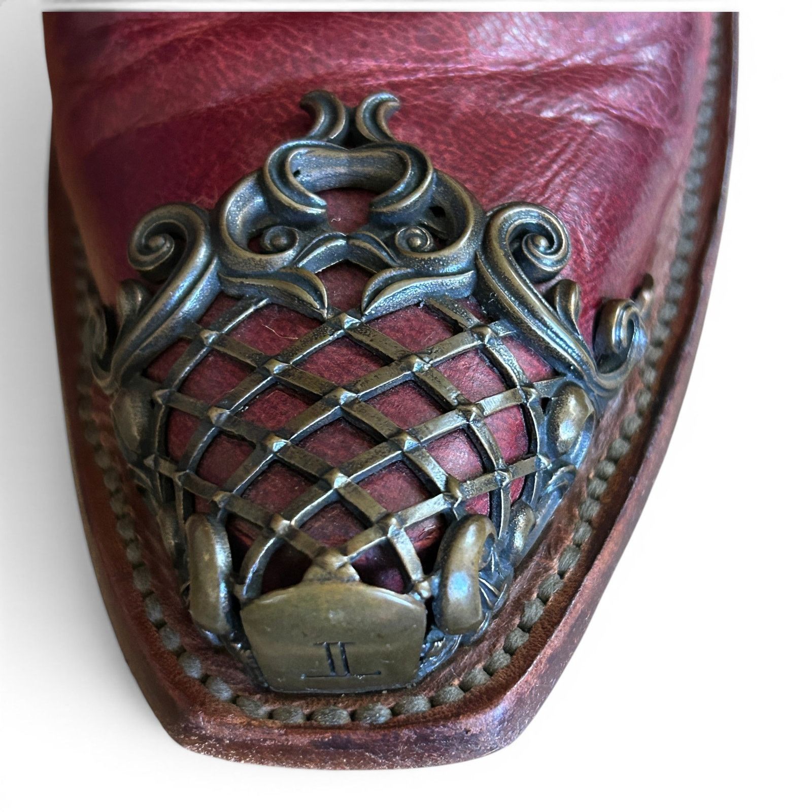 Lucchese Rare Lucchese Classic Filigree Brass Snip Toe Boot Sz 7 Size US 7 / IT 37 - 10 Thumbnail