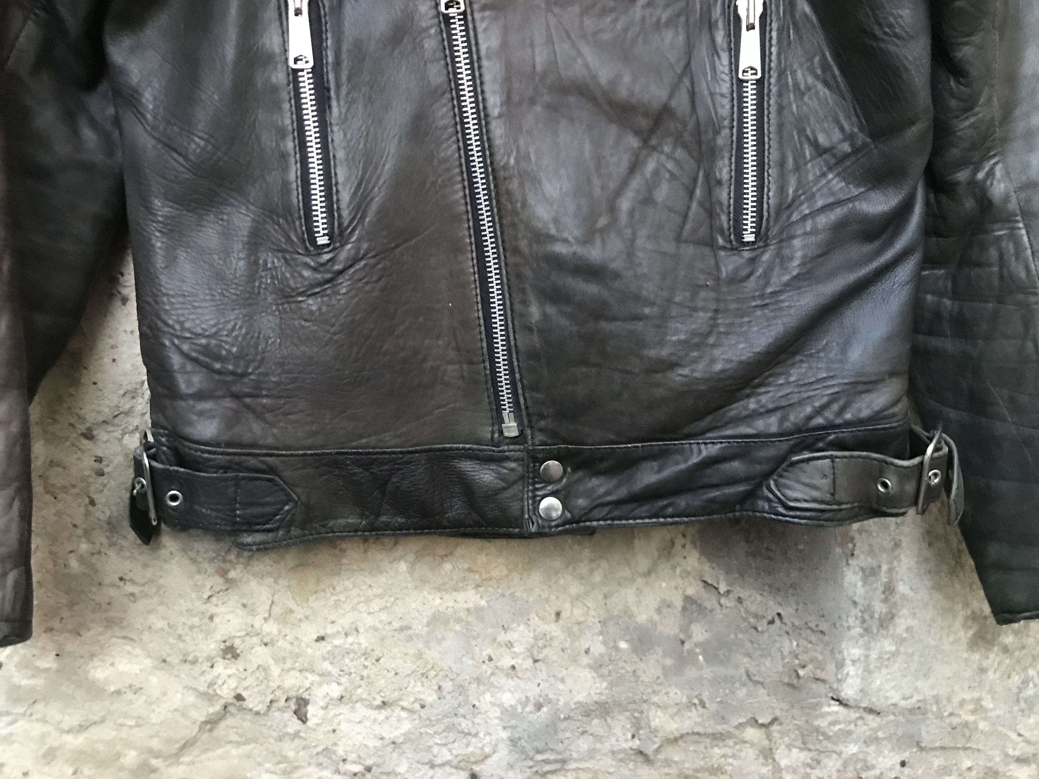 Vintage Rare Vintage 80s TT Leathers Distressed Leather Biker Jacket Size US M / EU 48-50 / 2 - 3 Thumbnail