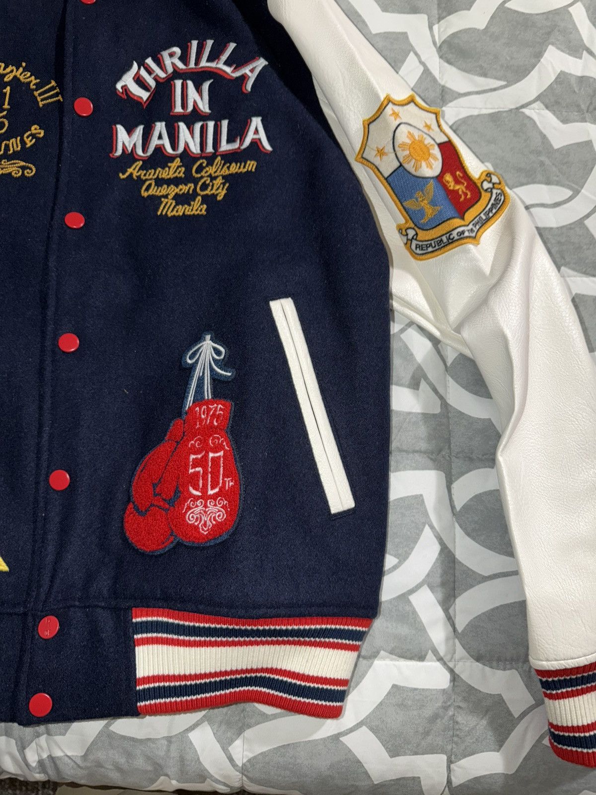 Roots Of Flight Thrilla in Manilla Roots of Fight Varsity Jacket Small Size US S / EU 44-46 / 1 - 3 Thumbnail