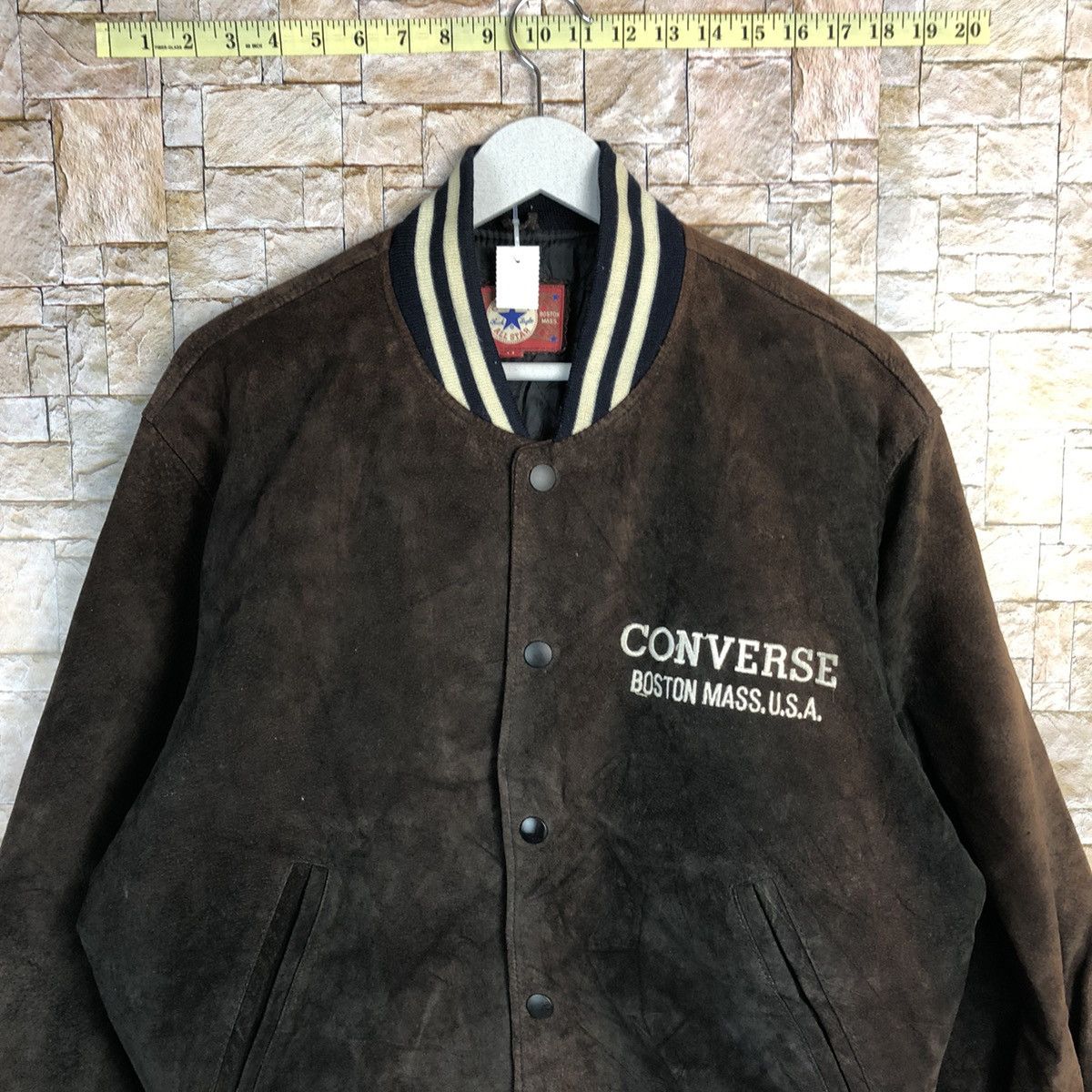 Converse DL Converse Boston Mass U.S.A Bombers varsity Jacket #A280 Size US M / EU 48-50 / 2 - 6 Thumbnail