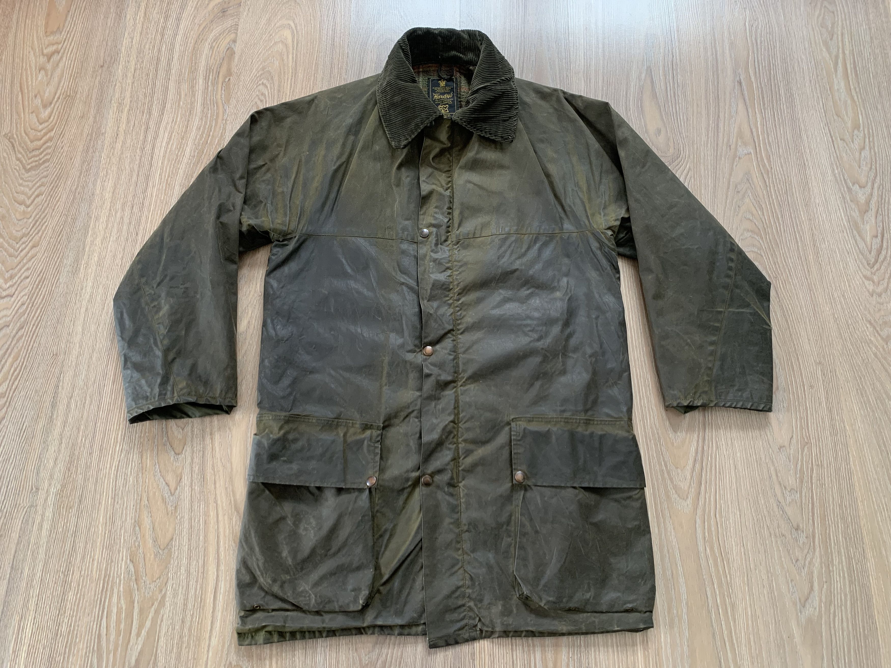 Other Retro Hardys English Waxed Heavy Coat Jacket Size US M / EU 48-50 / 2 - 2 Thumbnail