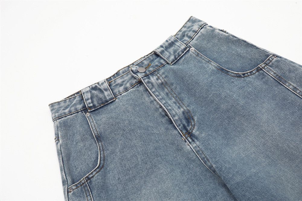 Vintage Men's retro patchwork workwear punk distressed washed jeans Size US 32 / EU 48 - 3 Thumbnail