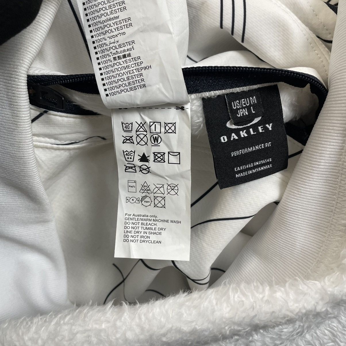 Oakley OAKLEY PERFOMANCE FLEECE / NYLON FULL ZIP REVERSIBLE JACKET Size US L / EU 52-54 / 3 - 14 Thumbnail