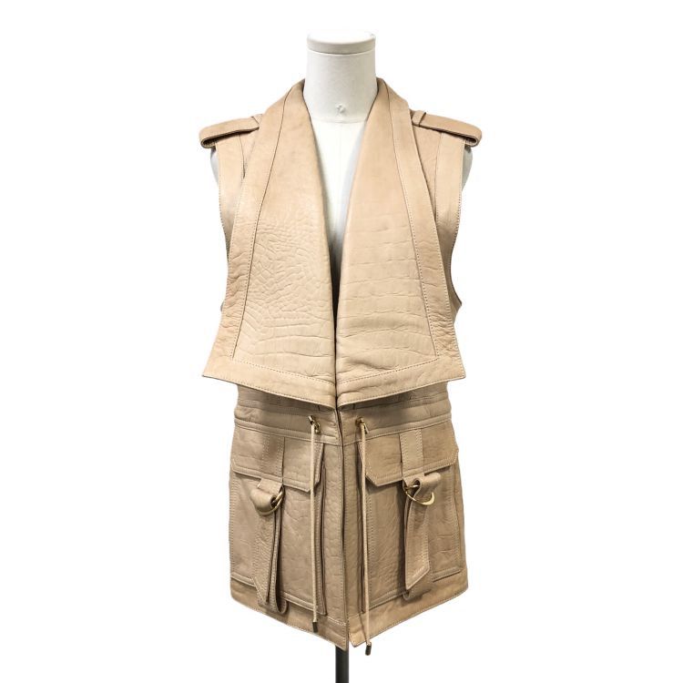 Balmain Balmain Lamb Skin Vest Size 36 Size XS / US 0-2 / IT 36-38 - 1 Thumbnail