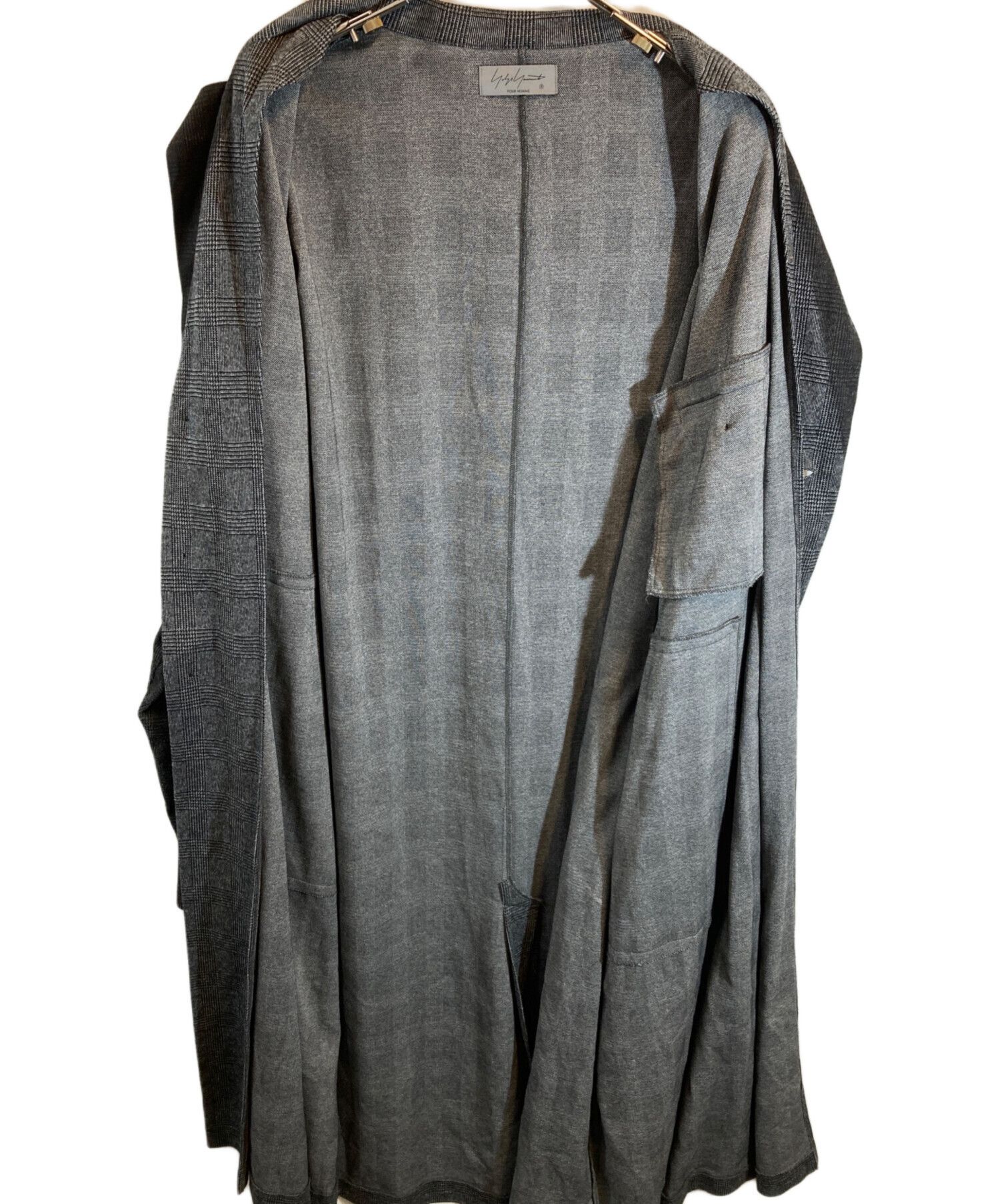 Yohji Yamamoto Yohji Yamamoto pour homme JQ GLENCHECK LONG JACKET Size US L / EU 52-54 / 3 - 4 Thumbnail