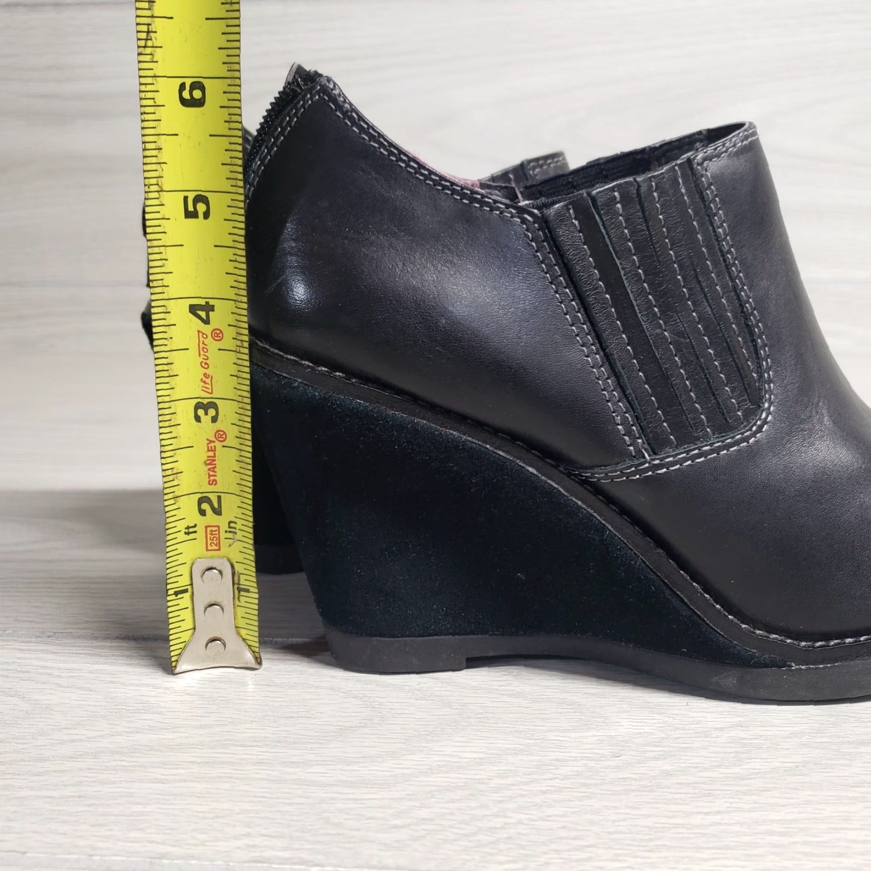 Hush Puppies Hush Puppies Black Boots Wedge Chelsea Adult Women's 8.5 Leather Boots Women Black 8.5 Shoes Size US 9 / IT 39 - 7 Thumbnail