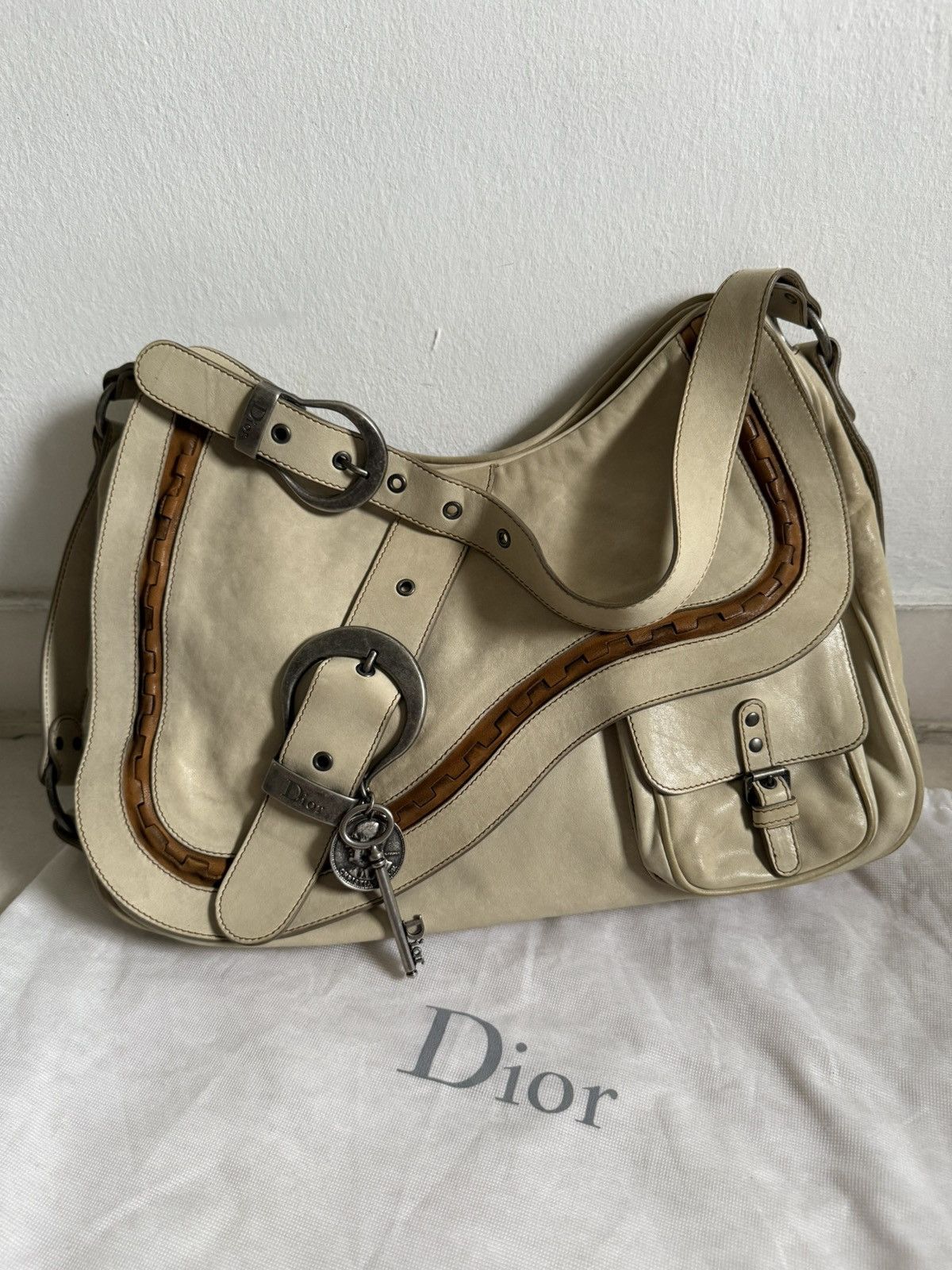 Dior 2007 Dior Gaucho Saddle bag John Galliano Era Size ONE SIZE - 10 Thumbnail