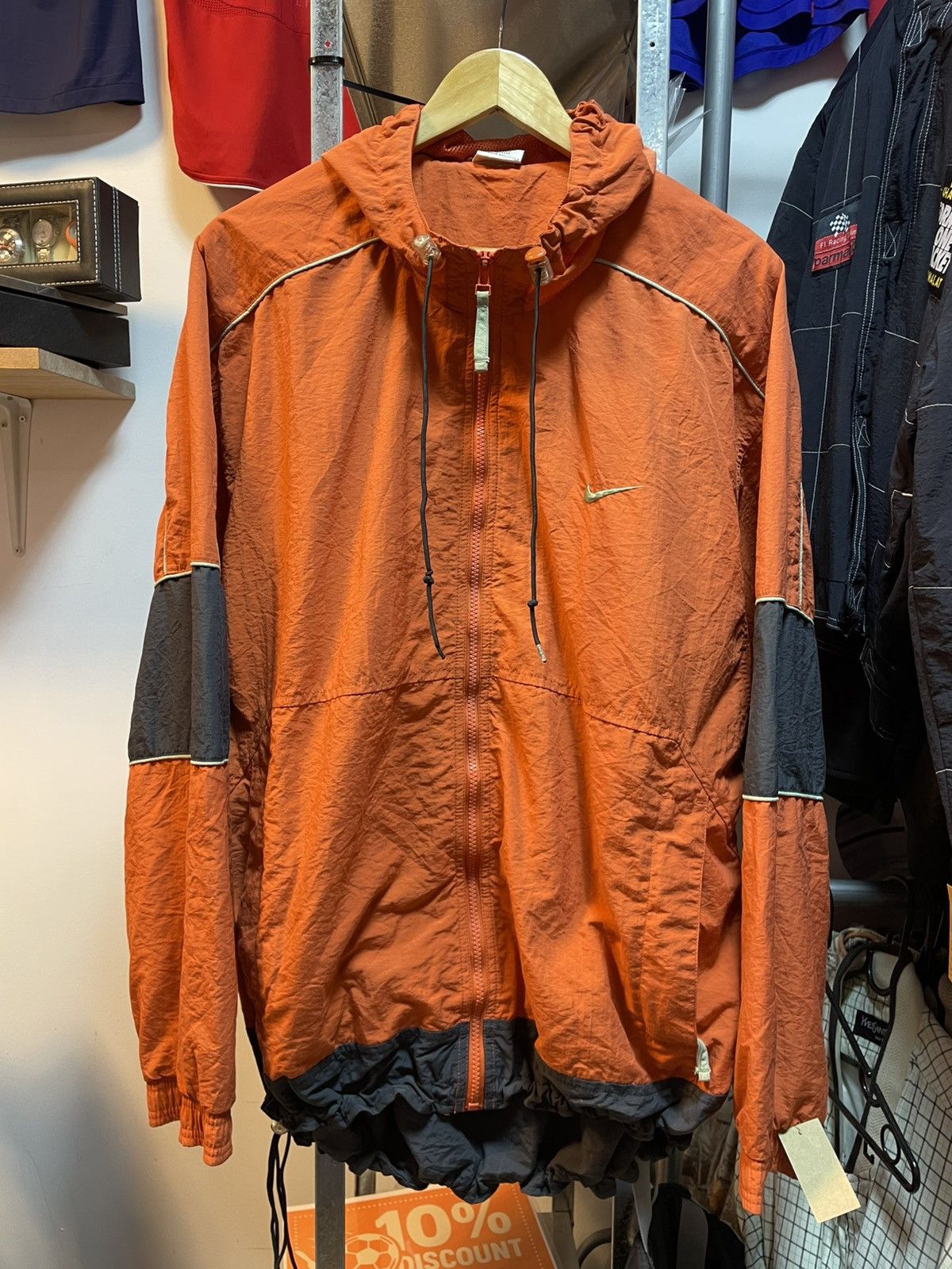 Nike Vintage Nike Spell Out Hoodie Jacket Size US L / EU 52-54 / 3 - 2 Thumbnail