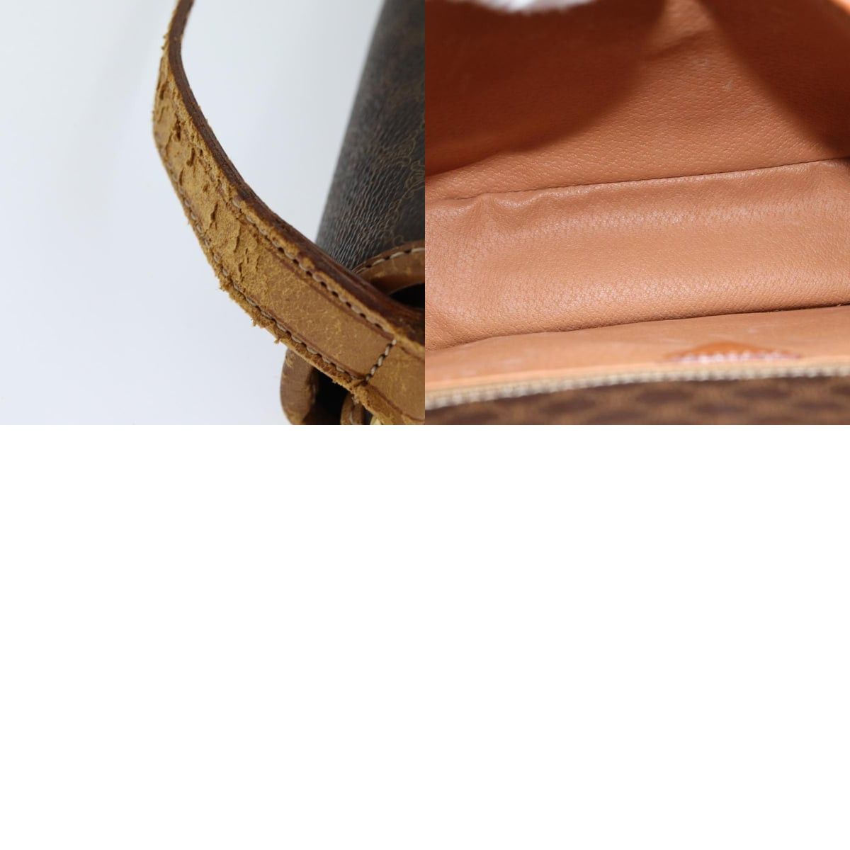 Celine CELINE Macadam Canvas Shoulder Bag Pvc Leather Brown Size ONE SIZE - 11 Thumbnail