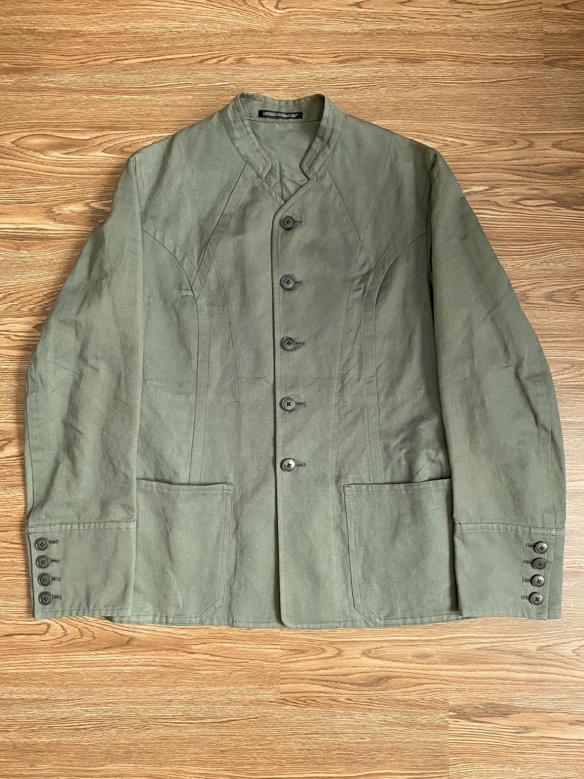 Yohji Yamamoto Yohji Yamamoto Pour Homme Linen Cotton Cubist Jacket SS12 Size US M / EU 48-50 / 2 - 3 Thumbnail