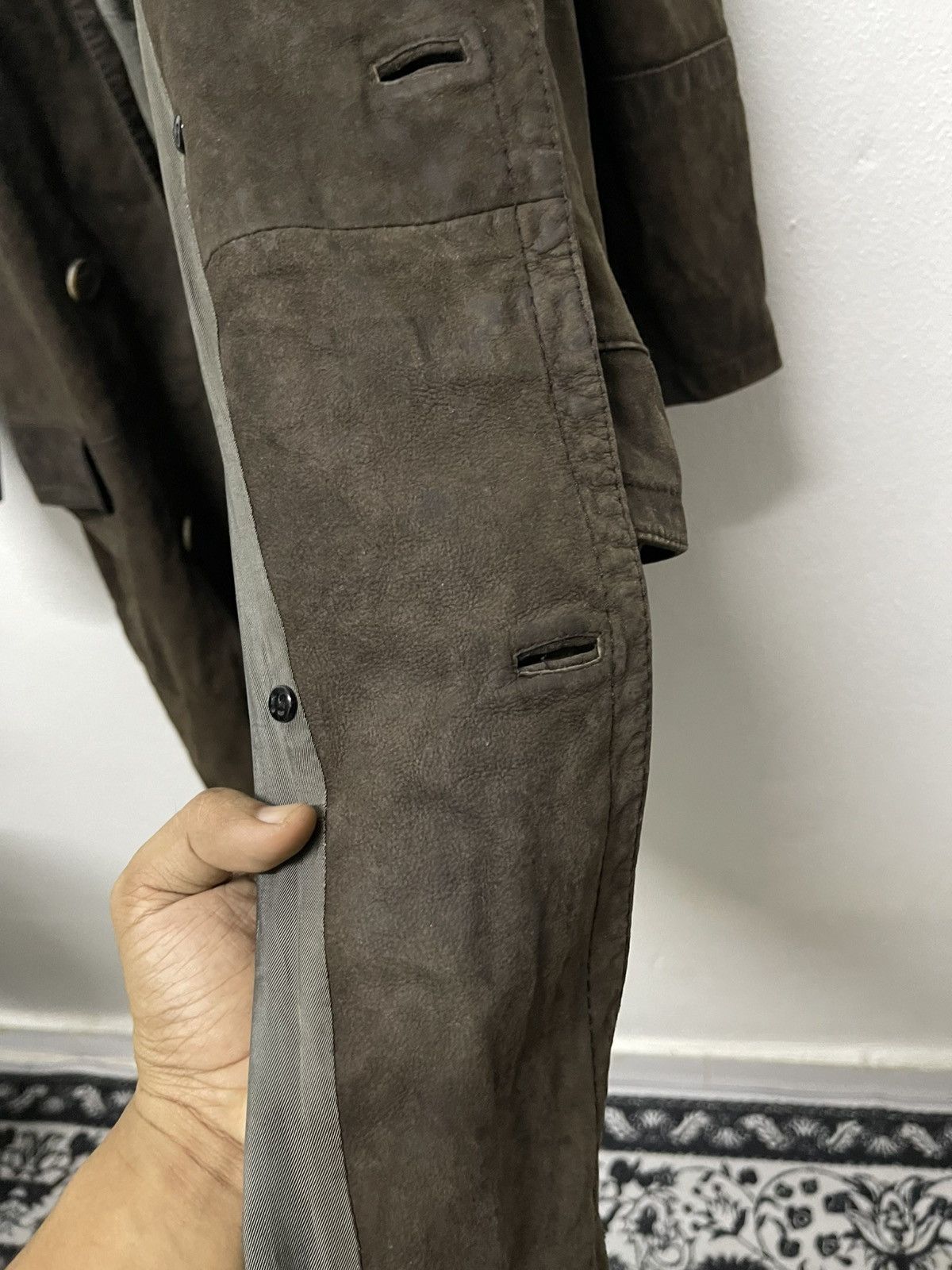 Gucci AW 1998 GUCCI BY TOMFORD SUEDE LEATHER COAT Size US L / EU 52-54 / 3 - 21 Thumbnail