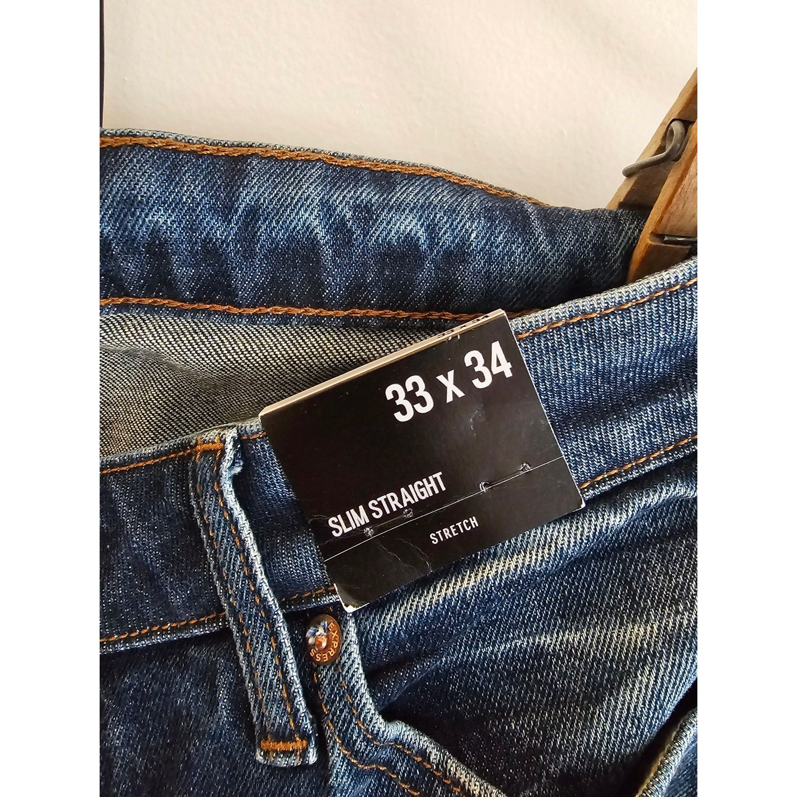 Express Express Denim Flex Men's 33x34 Jeans - New w/Tags - 47280533 Size 33" - 5 Thumbnail